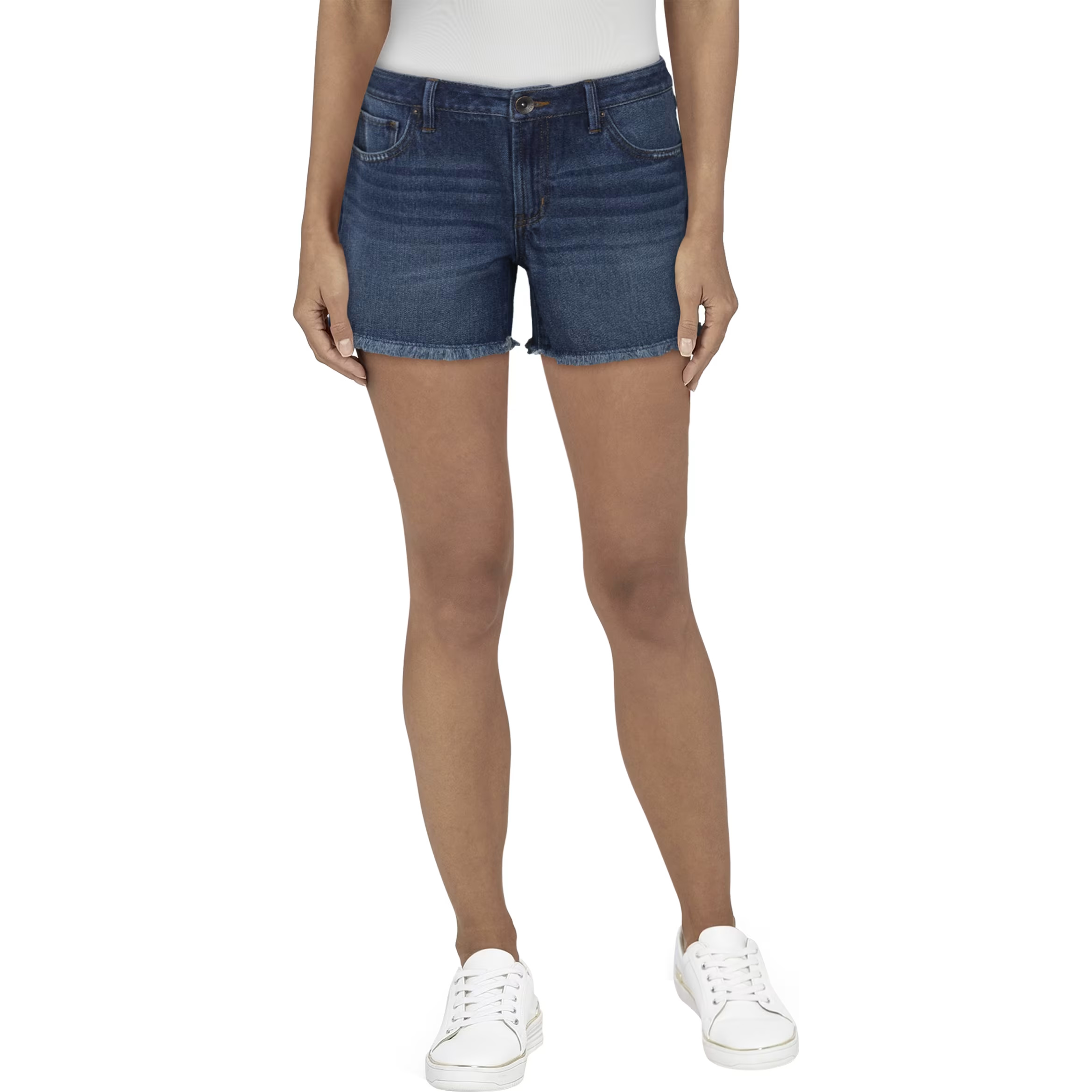 NATURAL REFLECTIONS Weekend Cutoff Jean Shorts for Ladies