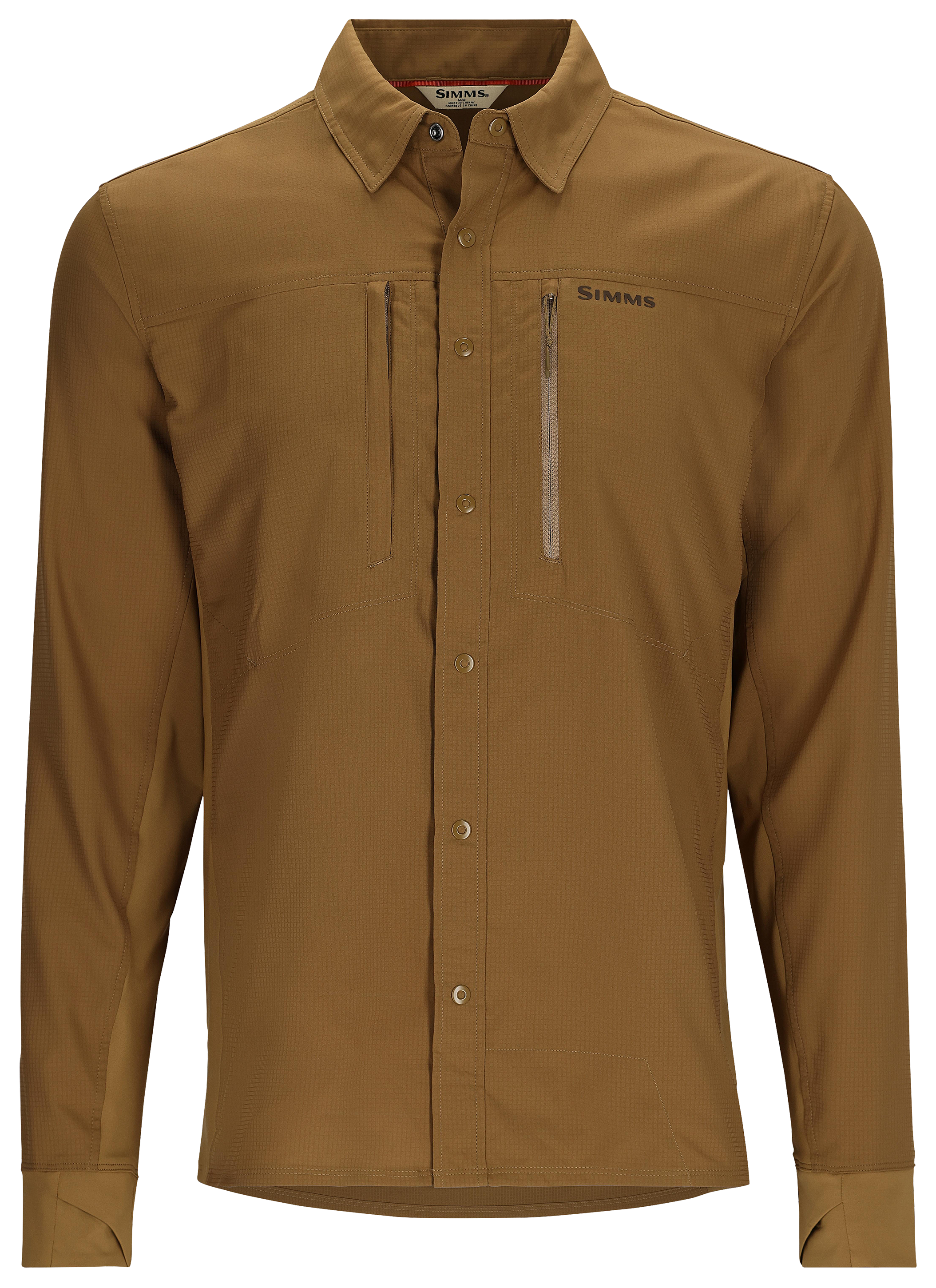 Image of Simms Intruder BiComp Long-Sleeve Button-Down Shirt for Men