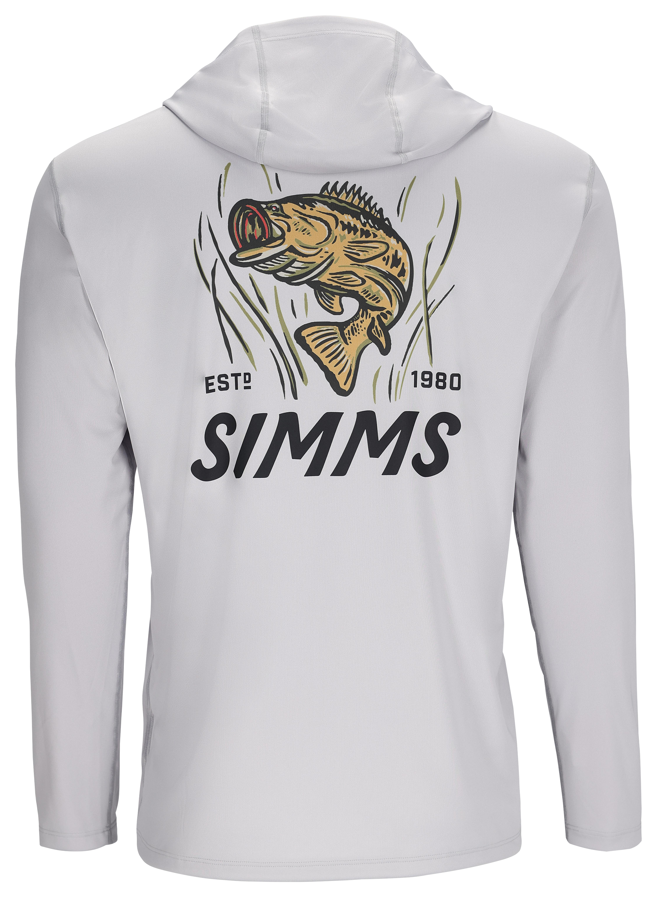 Image of Simms Tech Artist Series Bass Hoodie for Men - Sterling/Bass - XL