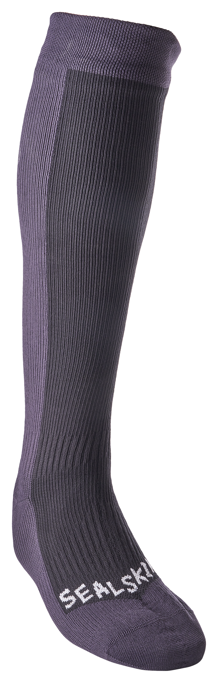 Sealskinz Cold Weather Knee-Length Waterproof Socks for Men - Black/Grey - L