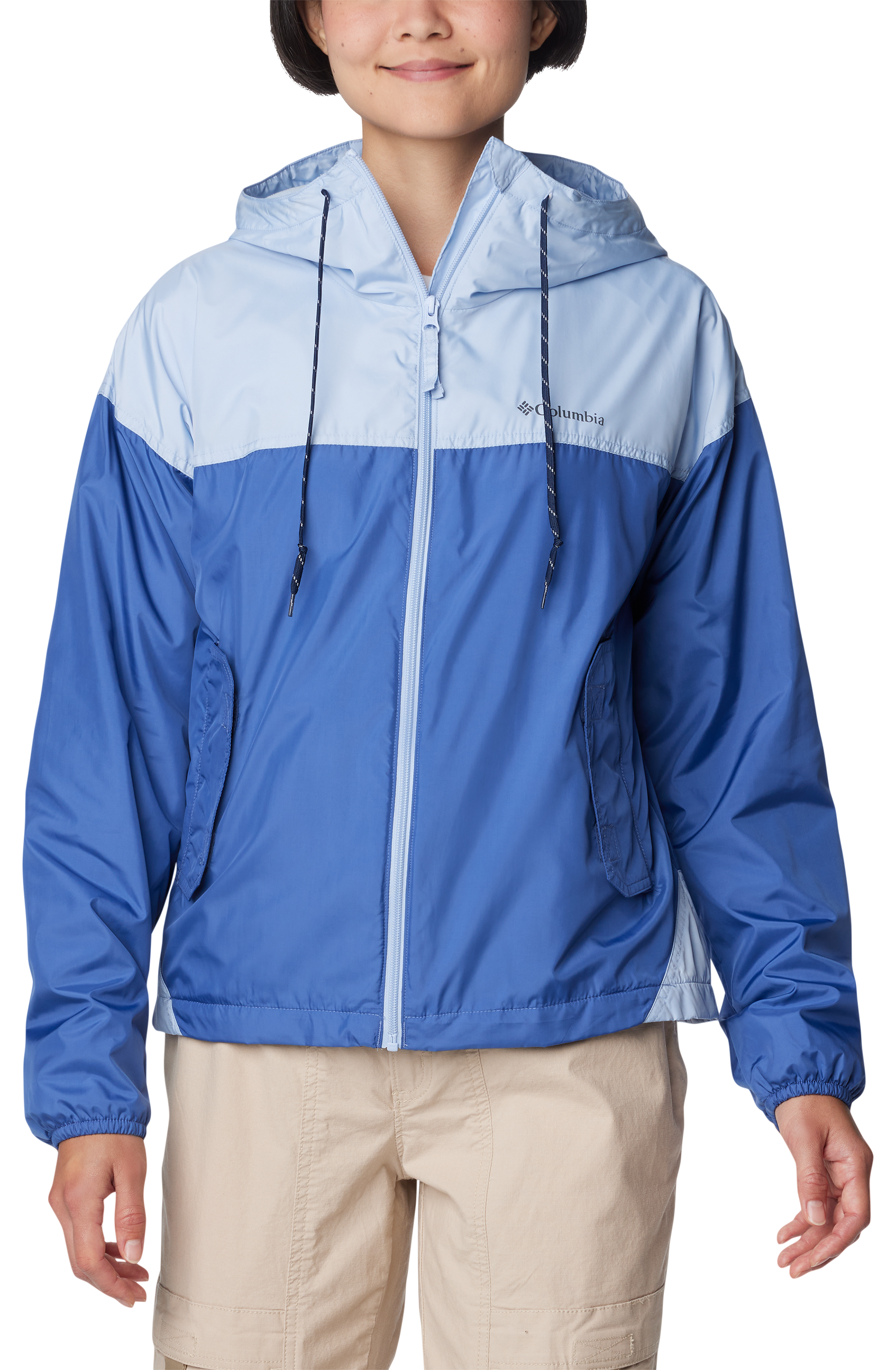 Image of Columbia Flash Challenger Lined Windbreaker for Ladies - Eve/Whisper - M