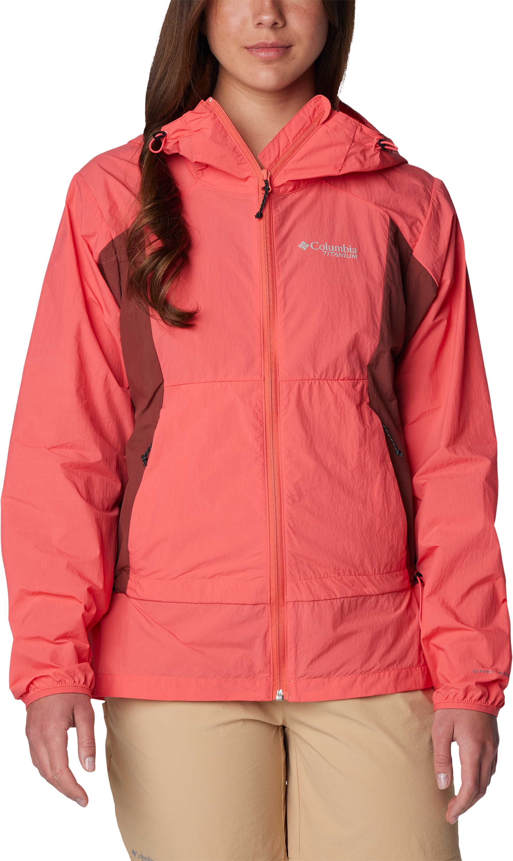 Image of Columbia Loop Trail II Windbreaker Jacket for Ladies - Juicy/Spice - M