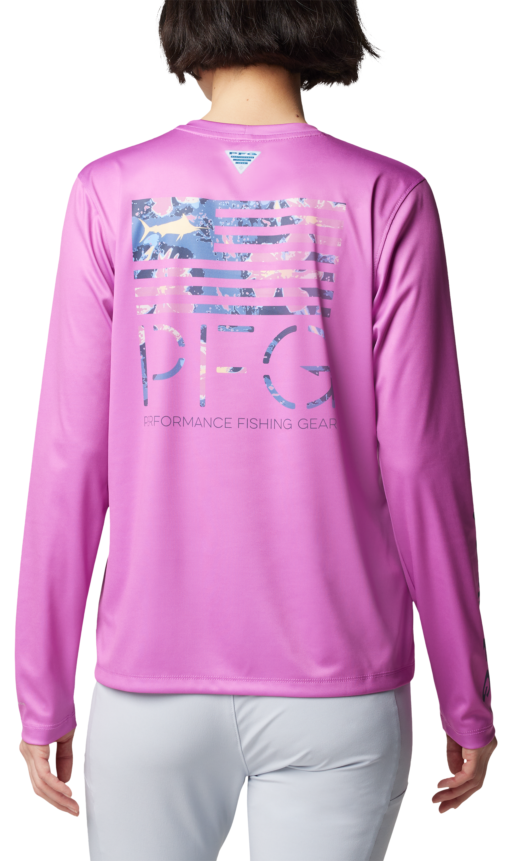 COLUMBIA Tidal PFG Fish Star Long-Sleeve Shirt for Ladies