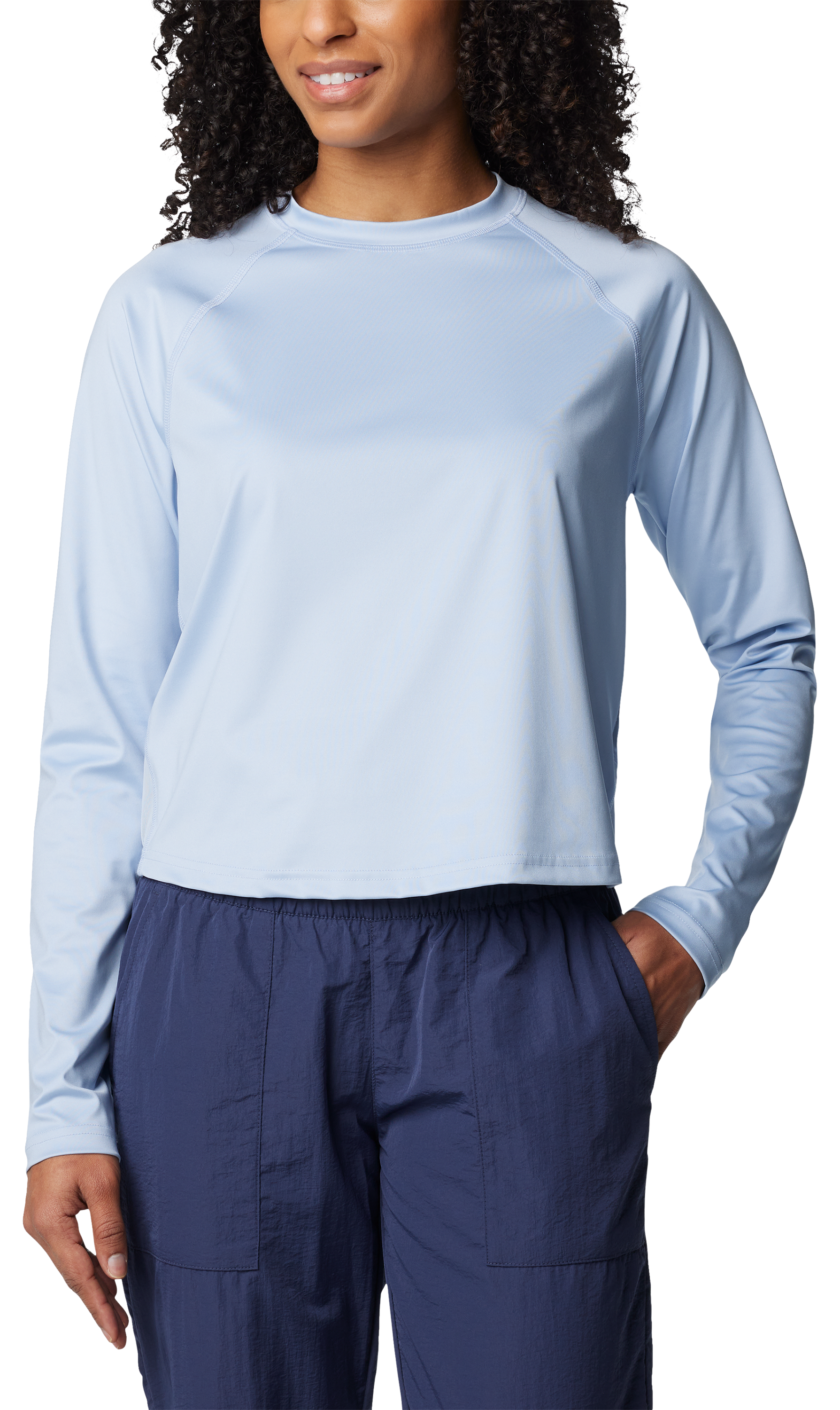 Image of Columbia Boundless Trek Active Long-Sleeve Shirt for Ladies - Whisper