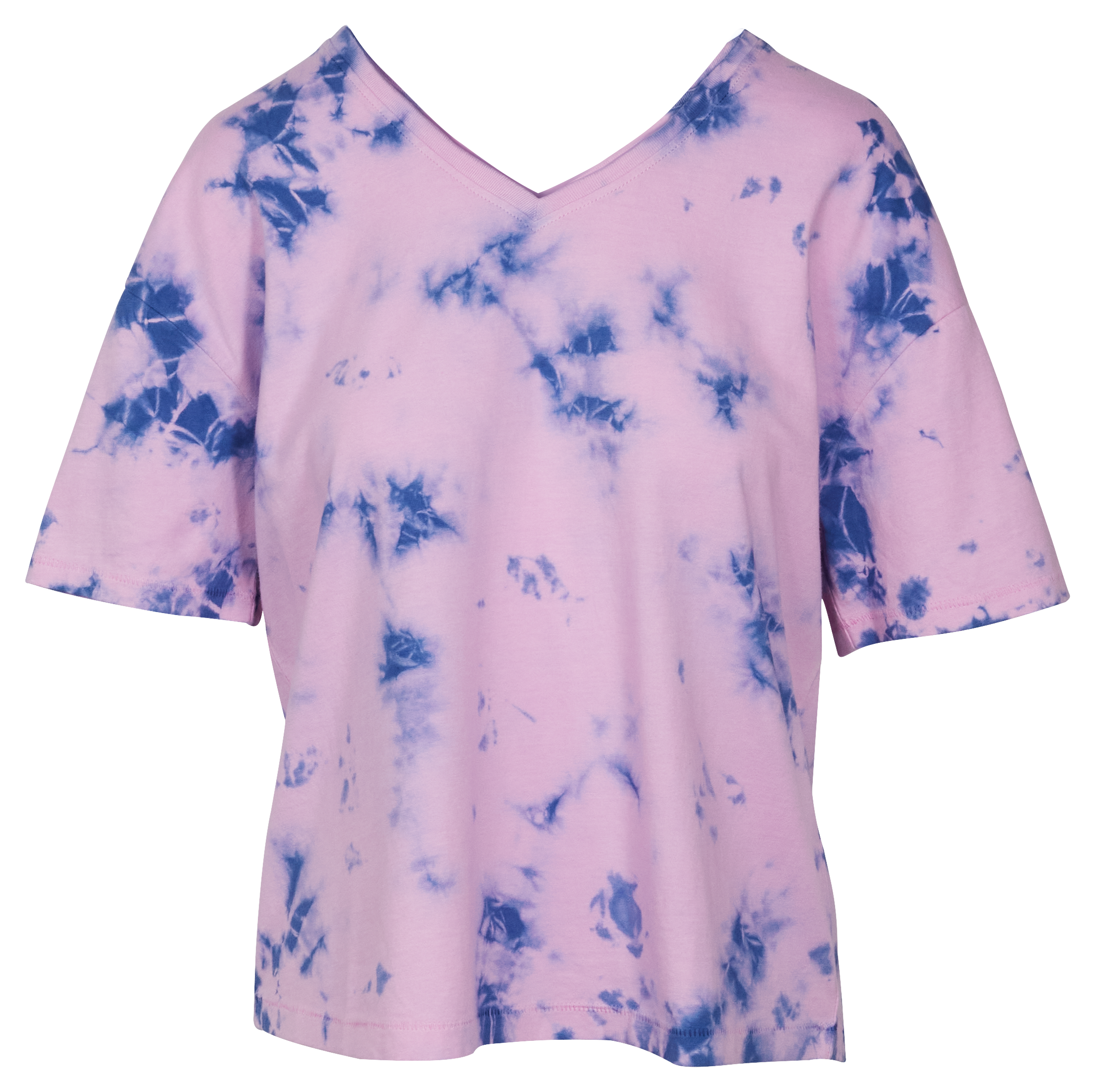 NATURAL REFLECTIONS Sun Wash Tie-Dye V-Neck Short-Sleeve Tee