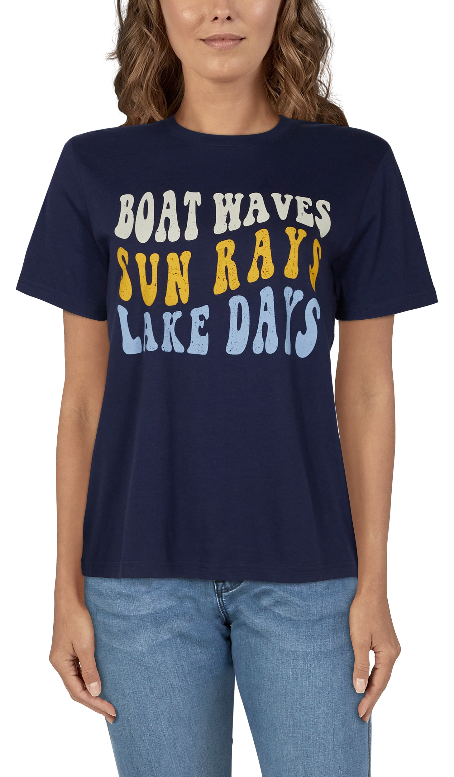 NATURAL REFLECTIONS Boat Waves Short-Sleeve T-Shirt
