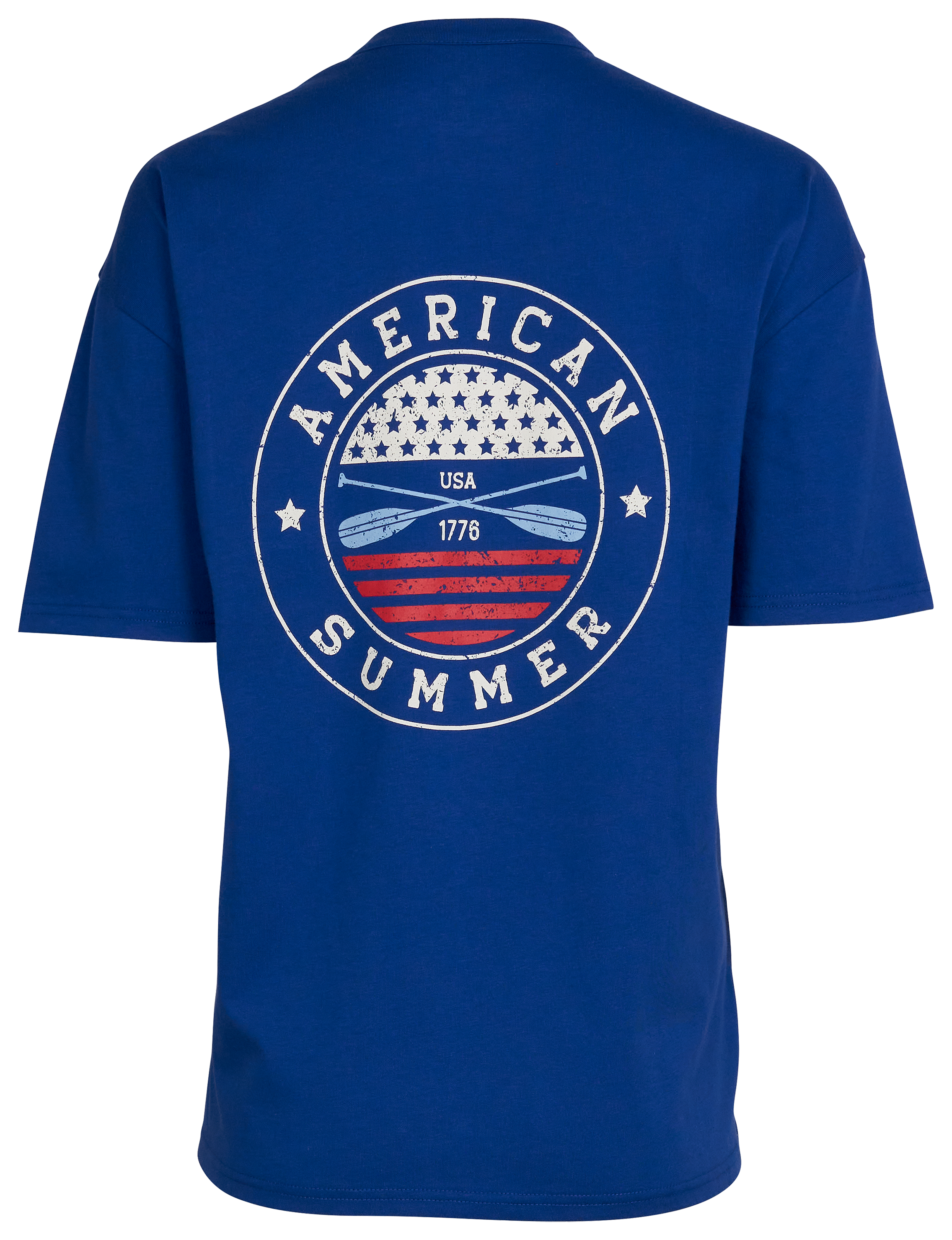 Image of Natural Reflections American Summer Boyfriend Short-Sleeve T-Shirt - Surf the Web