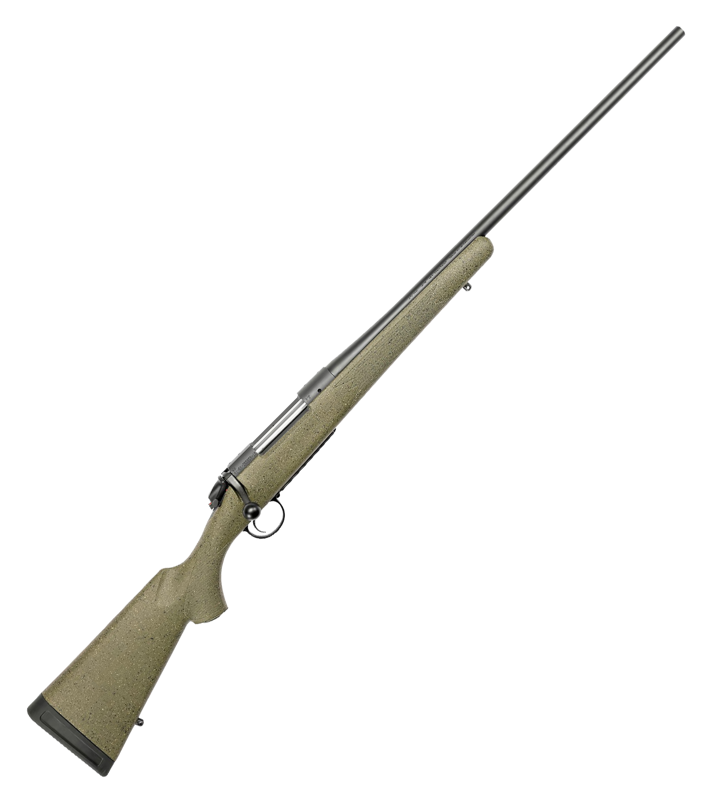 Image of Bergara B-14 Series Hunter Bolt-Action Rifle - .30-06 Springfield - Black Cerakote - Green SoftTouch Synthetic - 4 + 1