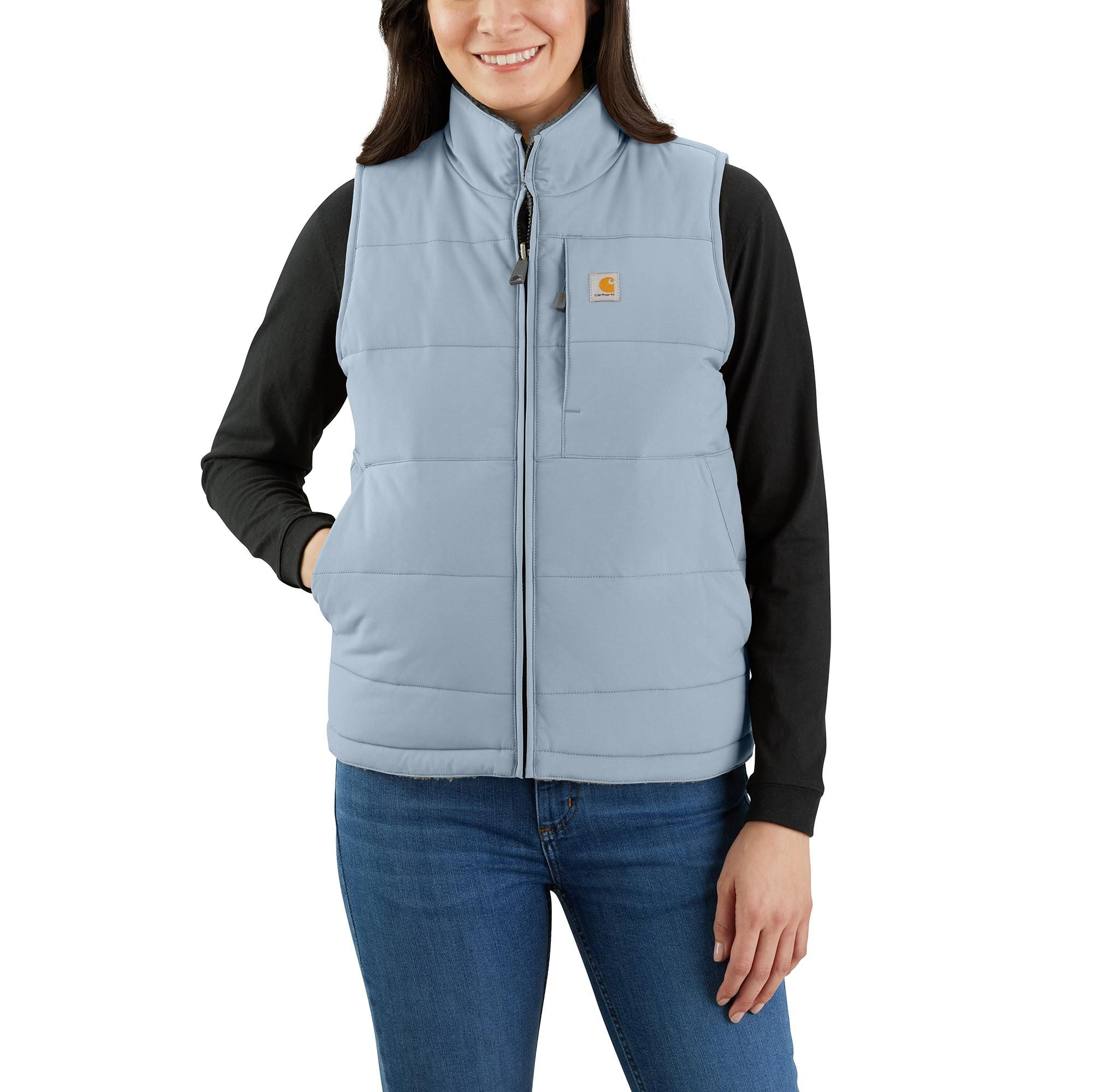 Carhartt Women's Brown Polyester Puffer Vest (Small) in the Work Jackets &  Coats department at