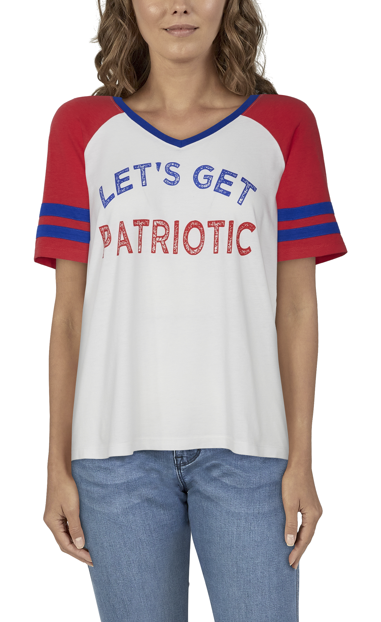 Natural Reflections Let's Get Patriotic Short-Sleeve Tee for Ladies                                                             