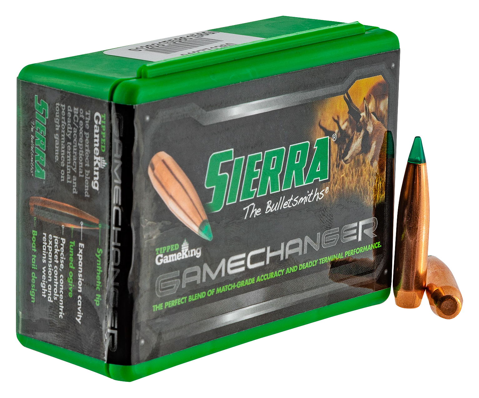 Sierra Tipped GameKing Rifle Bullets - 90 Grain - .243 Dia. - 100 Rounds