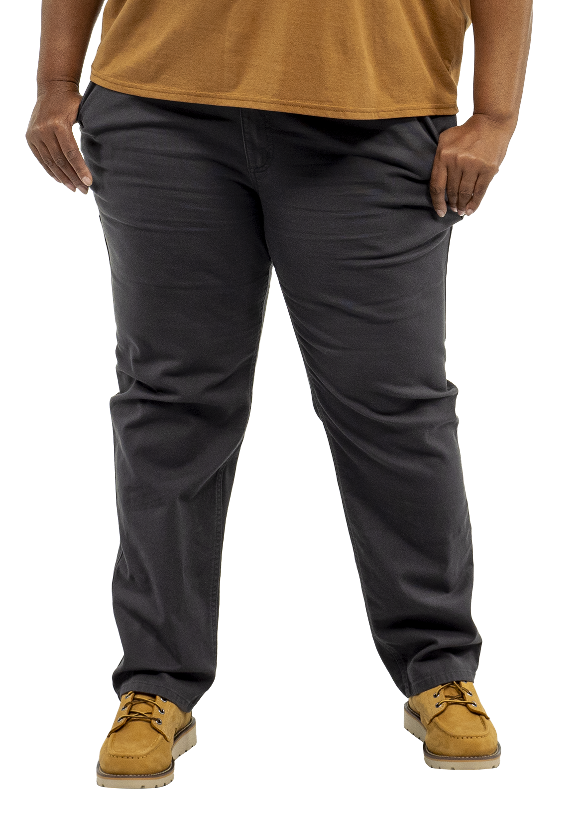 Image of Carhartt Rugged Flex Relaxed-Fit Straight Canvas Work Pants for Ladies - Shadow
