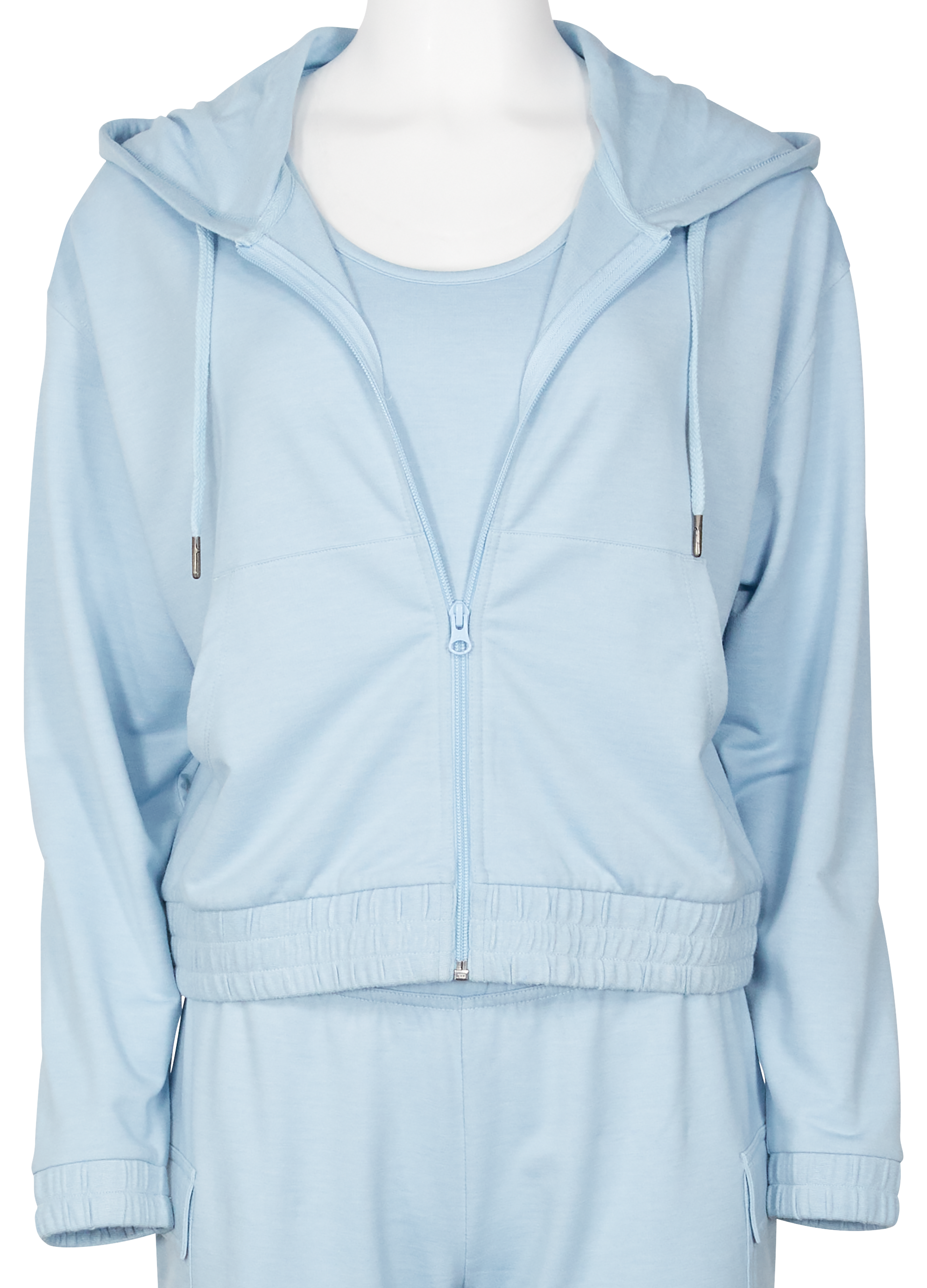 Image of Natural Reflections Birchfield Zip Hoodie - Dream Blue