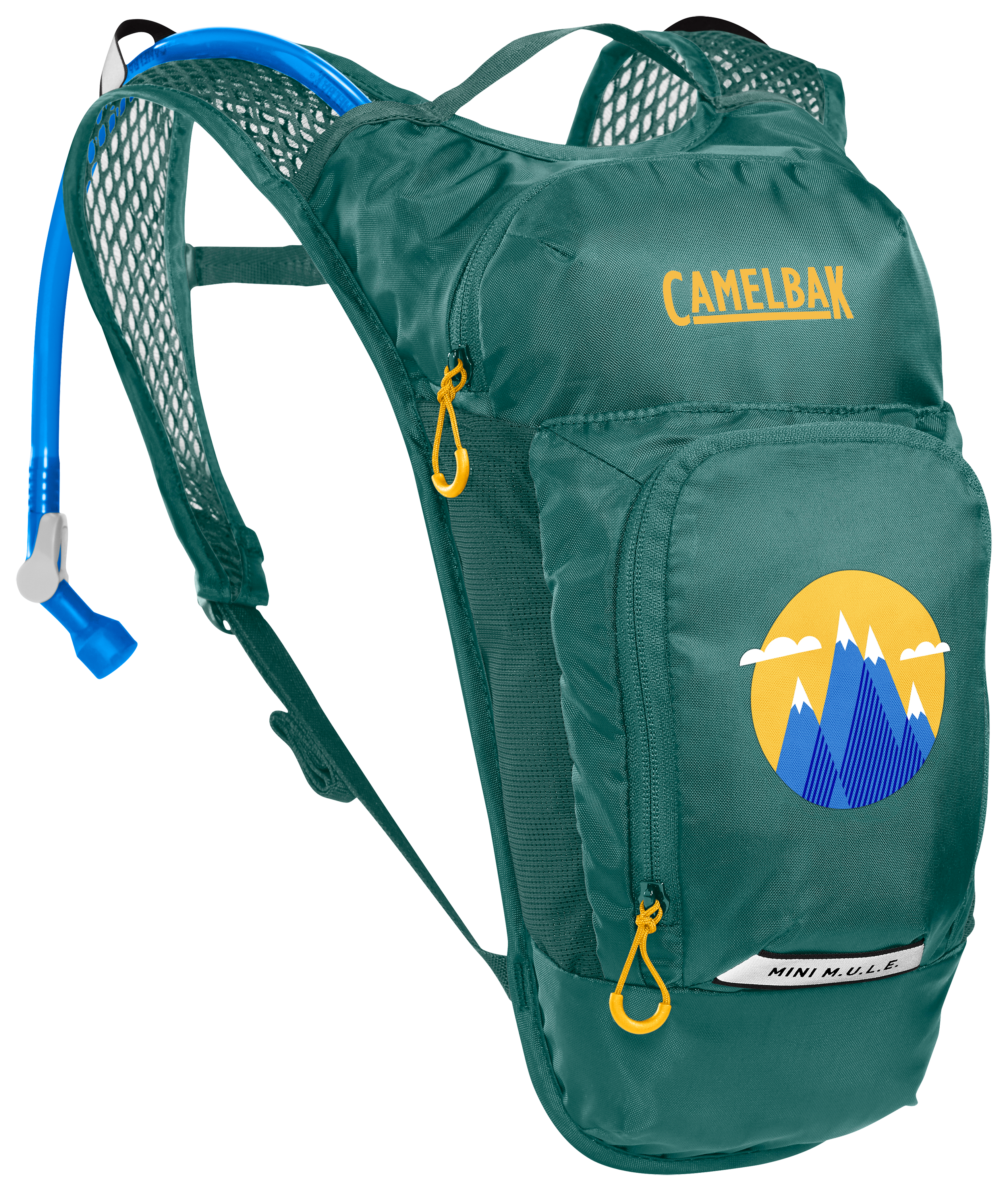 Image of CamelBak Mini M.U.L.E. 50-oz. Hydration Pack - Green/Mountains