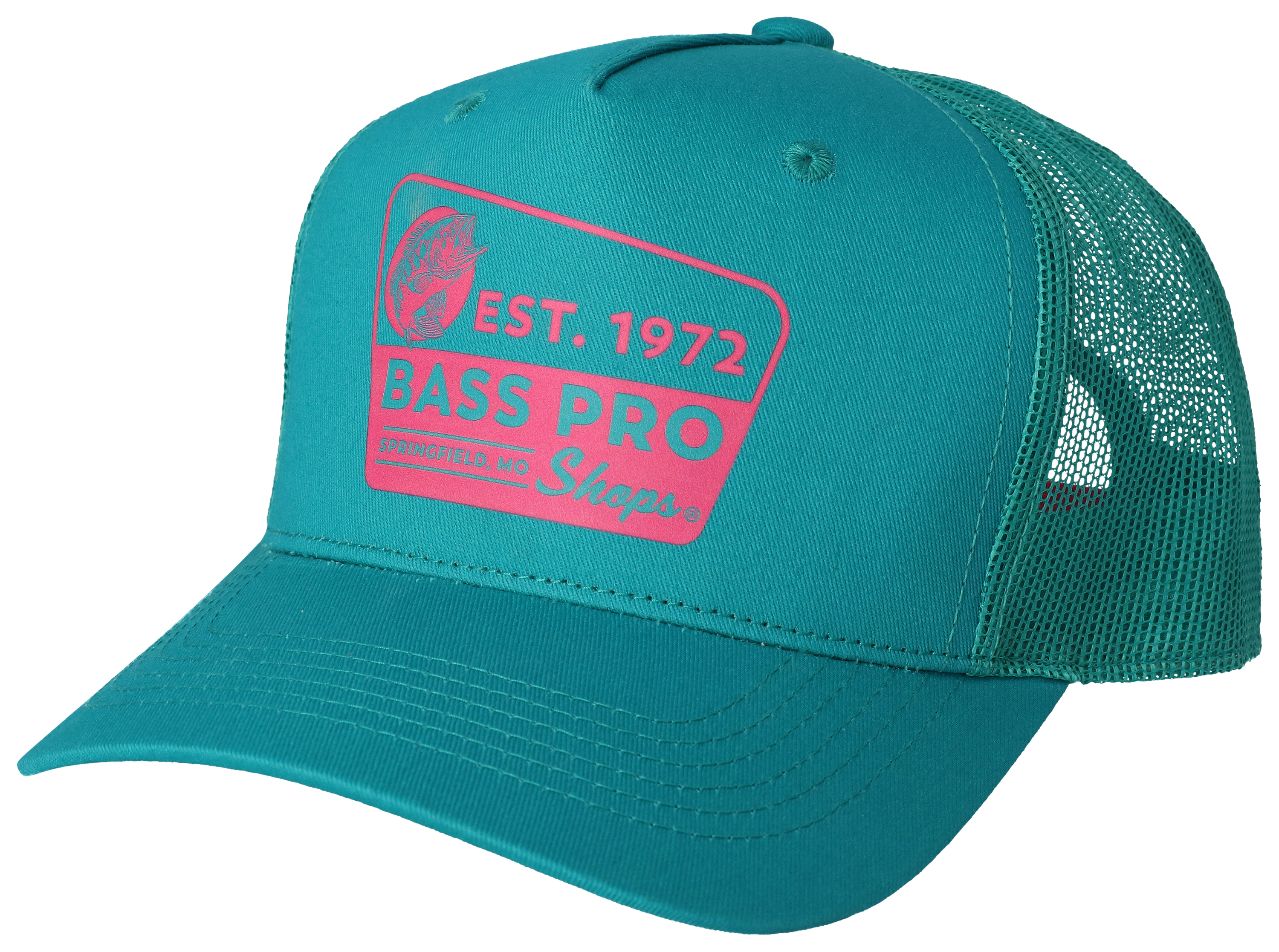 Image of Bass Pro Shops Vintage Sign Trucker Cap - Aqua