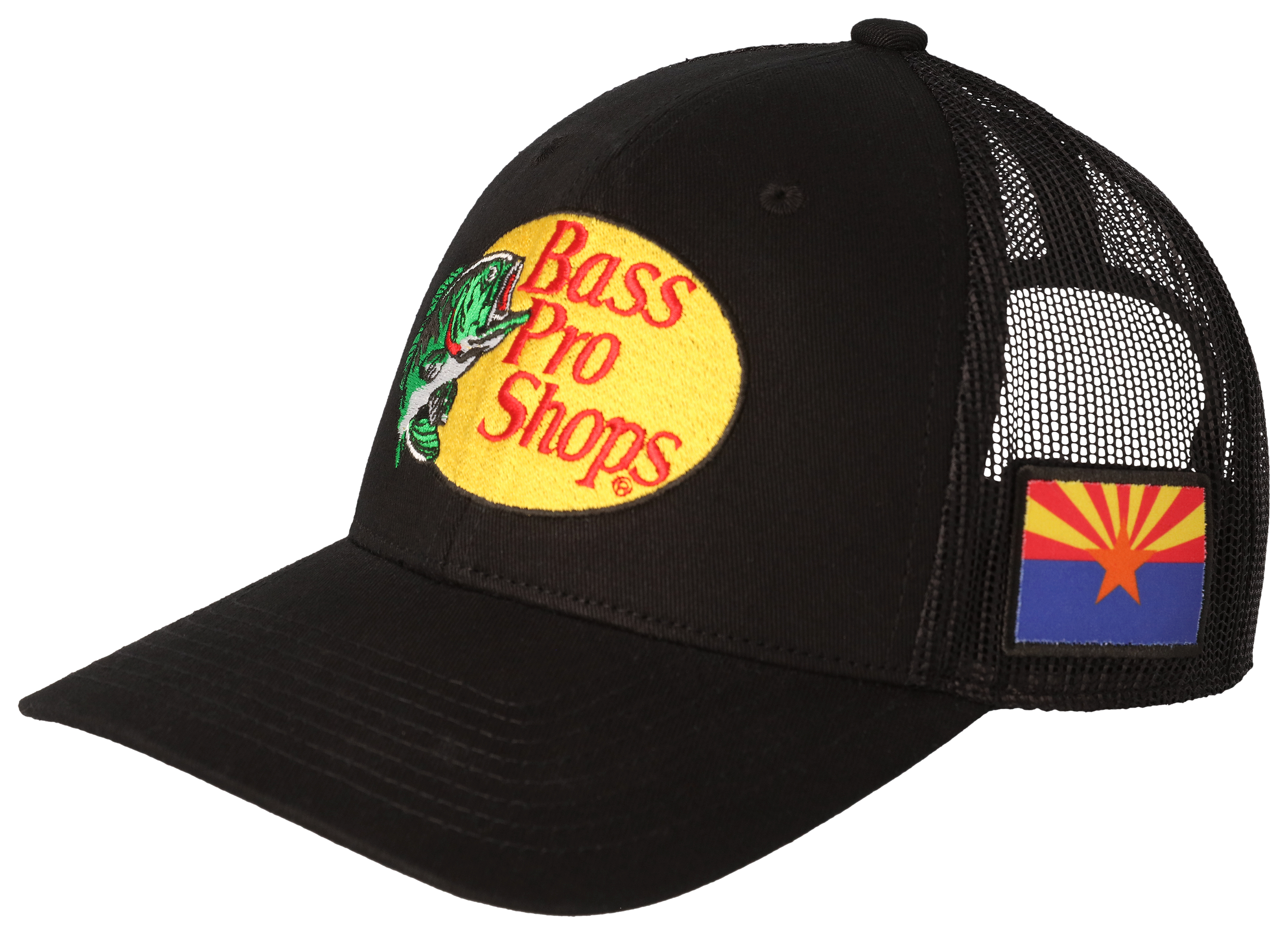 Bass Pro Shops Woodcut Logo and Arizona Flag Snapback Cap