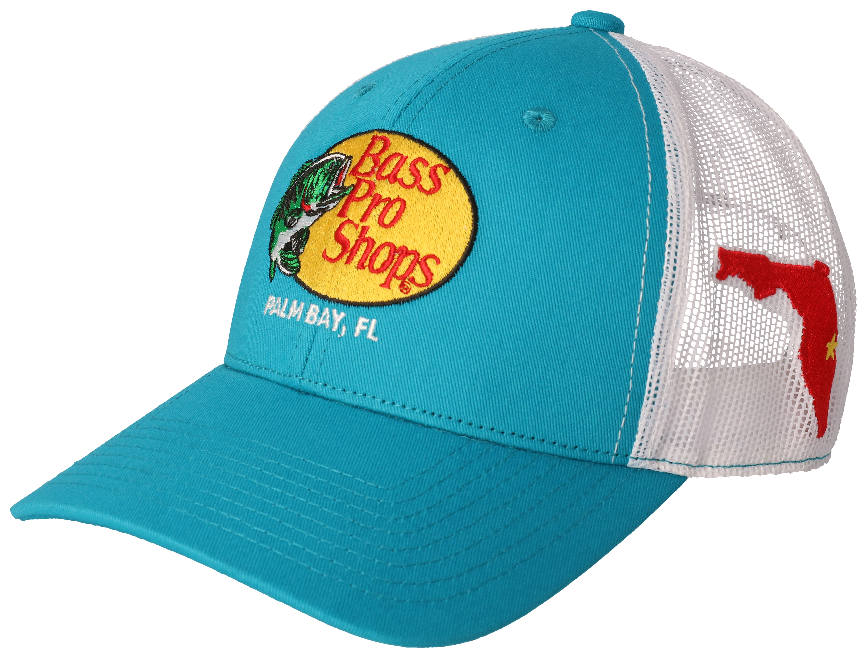 Bass Pro Shops Woodcut Logo Palm Bay, FL Snapback Cap