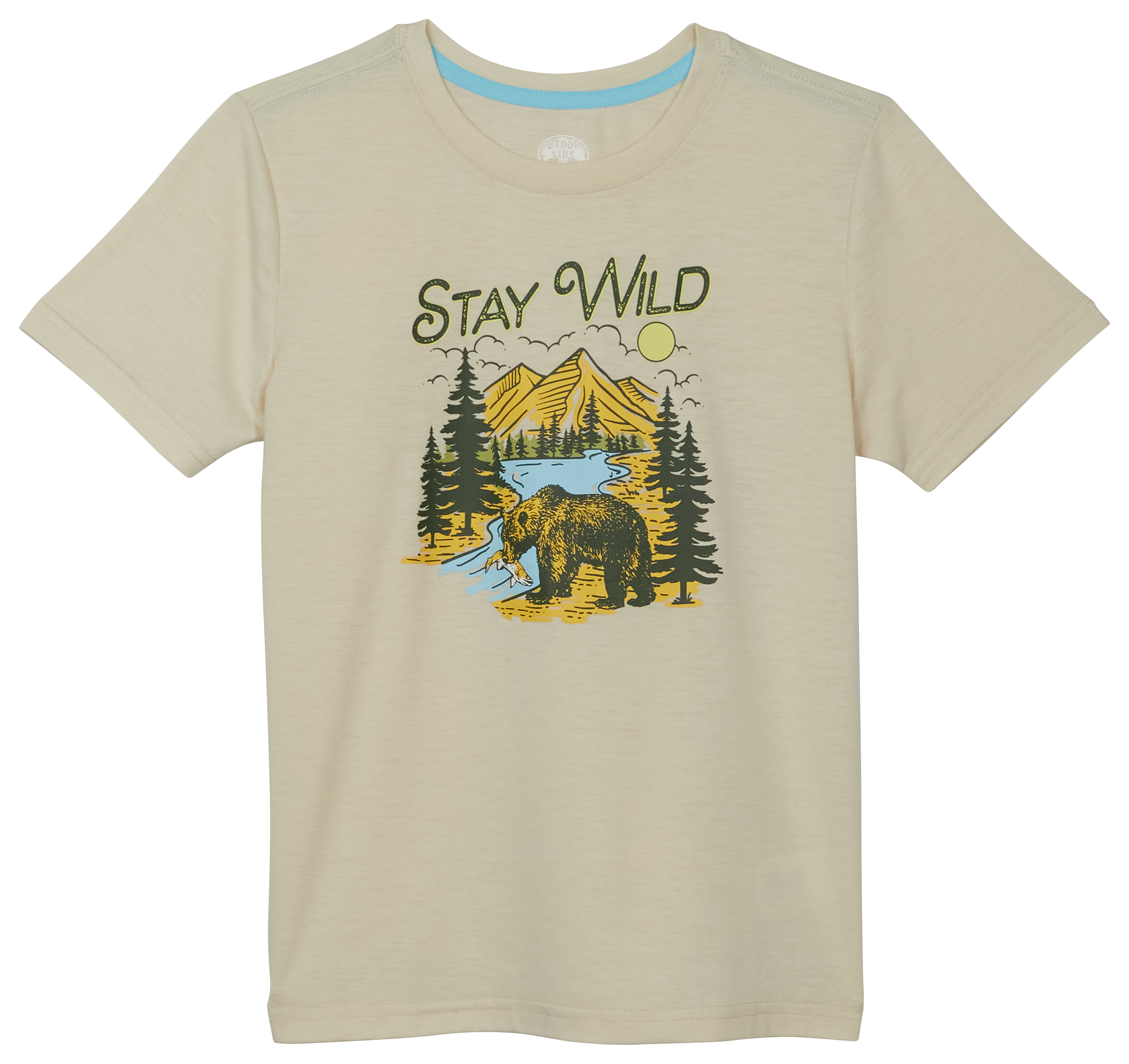 Image of Outdoor Kids Animal Trail Short-Sleeve T-Shirt for Kids - Stay Wild