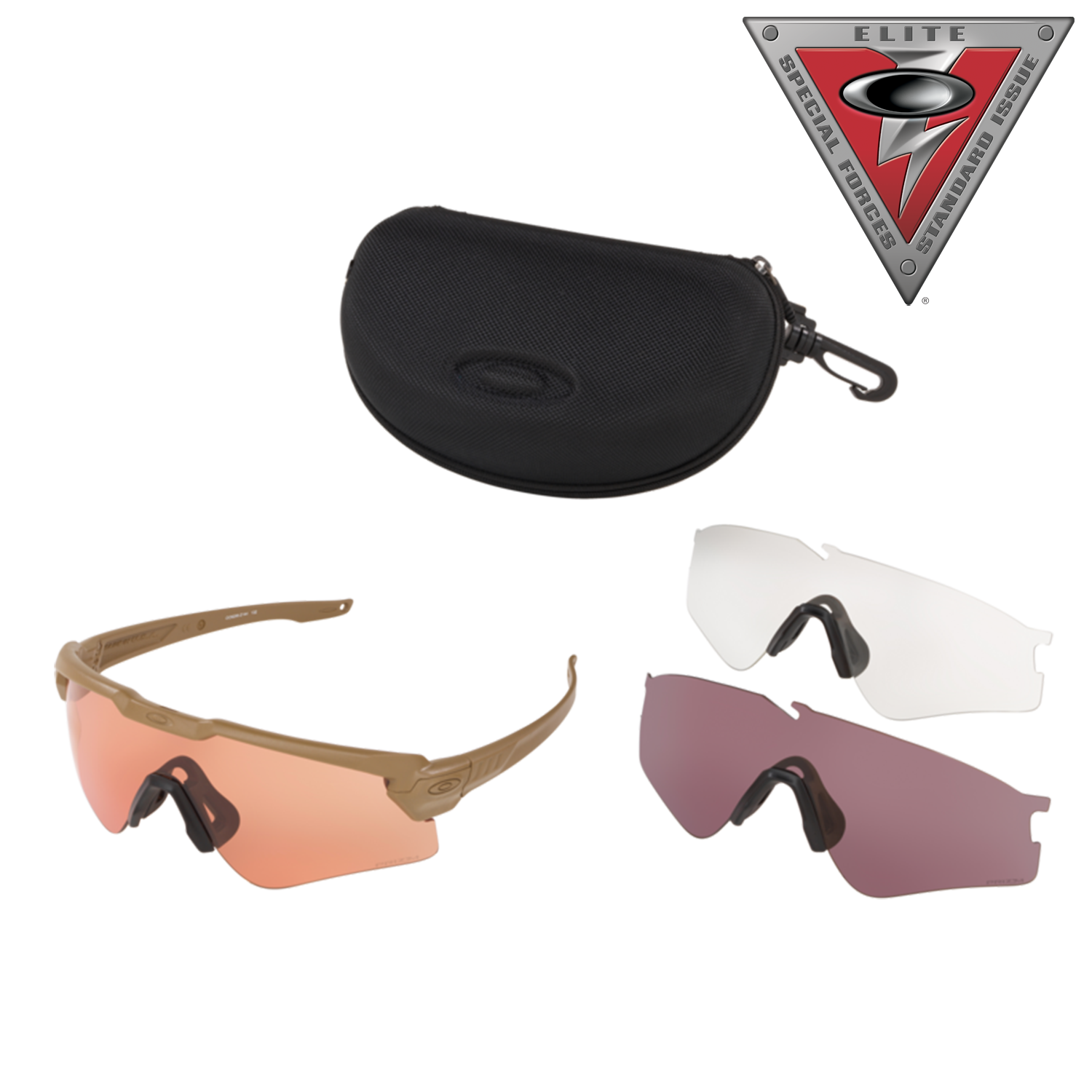 Image of Oakley SI Ballistic M Frame ALPHA Array OO9296 Prizm TR22, TR45 and Clear Lens Sunglasses