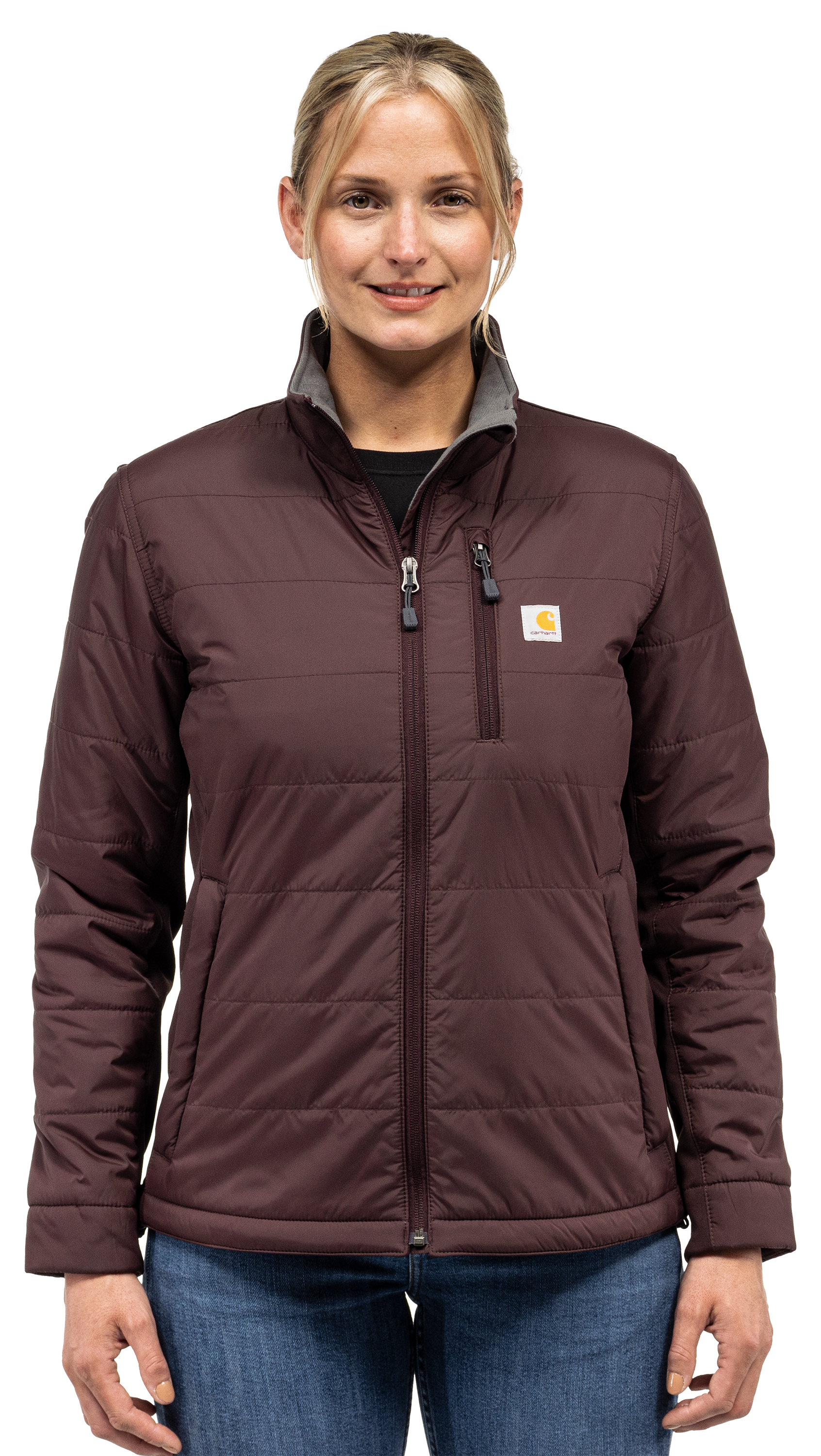 Image of Carhartt Rain Defender Relaxed-Fit Lightweight Insulated Jacket for Ladies - Blackberry - S