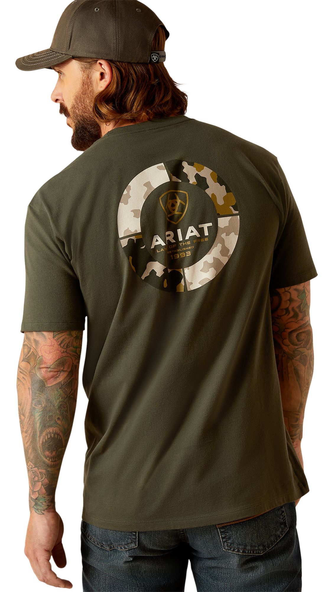 Ariat Camo Ring Short-Sleeve T-Shirt for Men