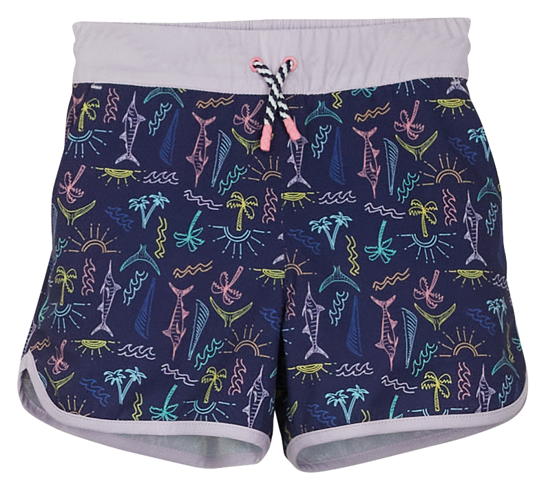 World Wide Sportsman Board Shorts for Toddlers - Salt Water Sunshine - 2T