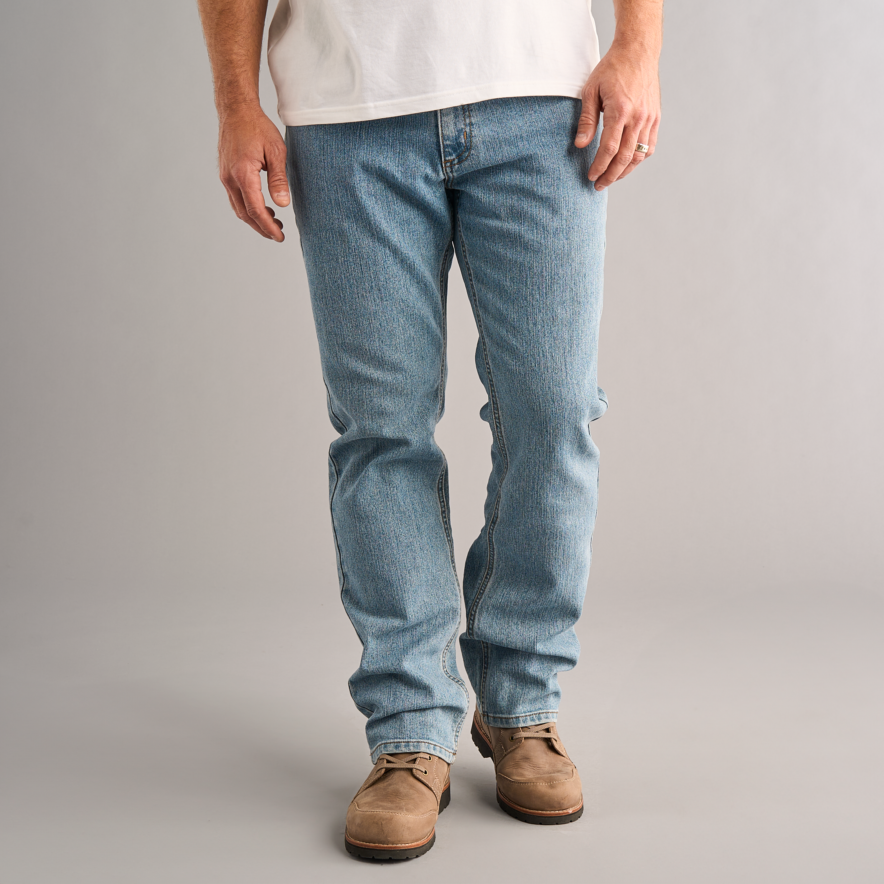 Image of RedHead Classic Flex Denim Jeans - Light Wash - 35x29