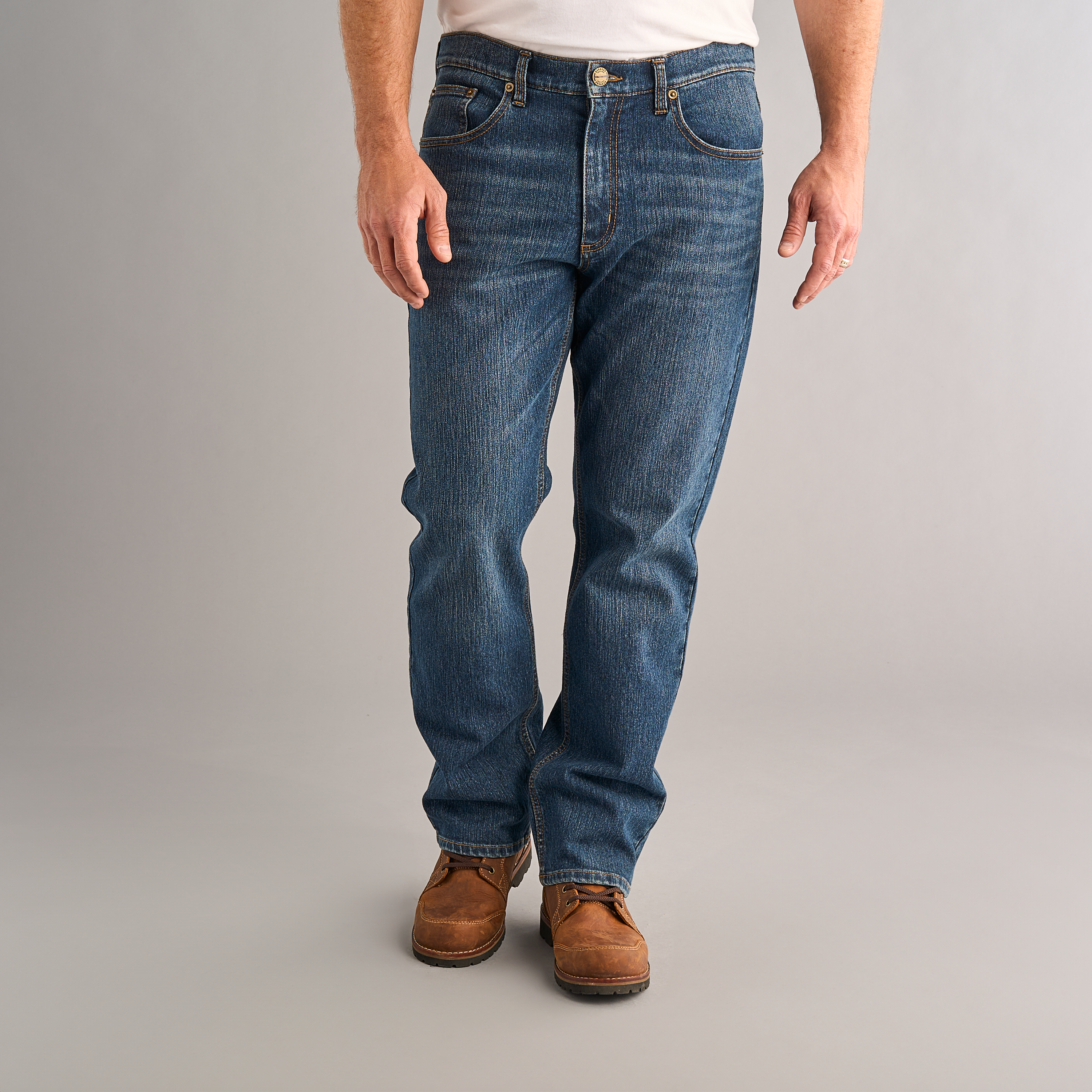 Image of RedHead Classic Flex Denim Jeans - Medium Wash - 33x29