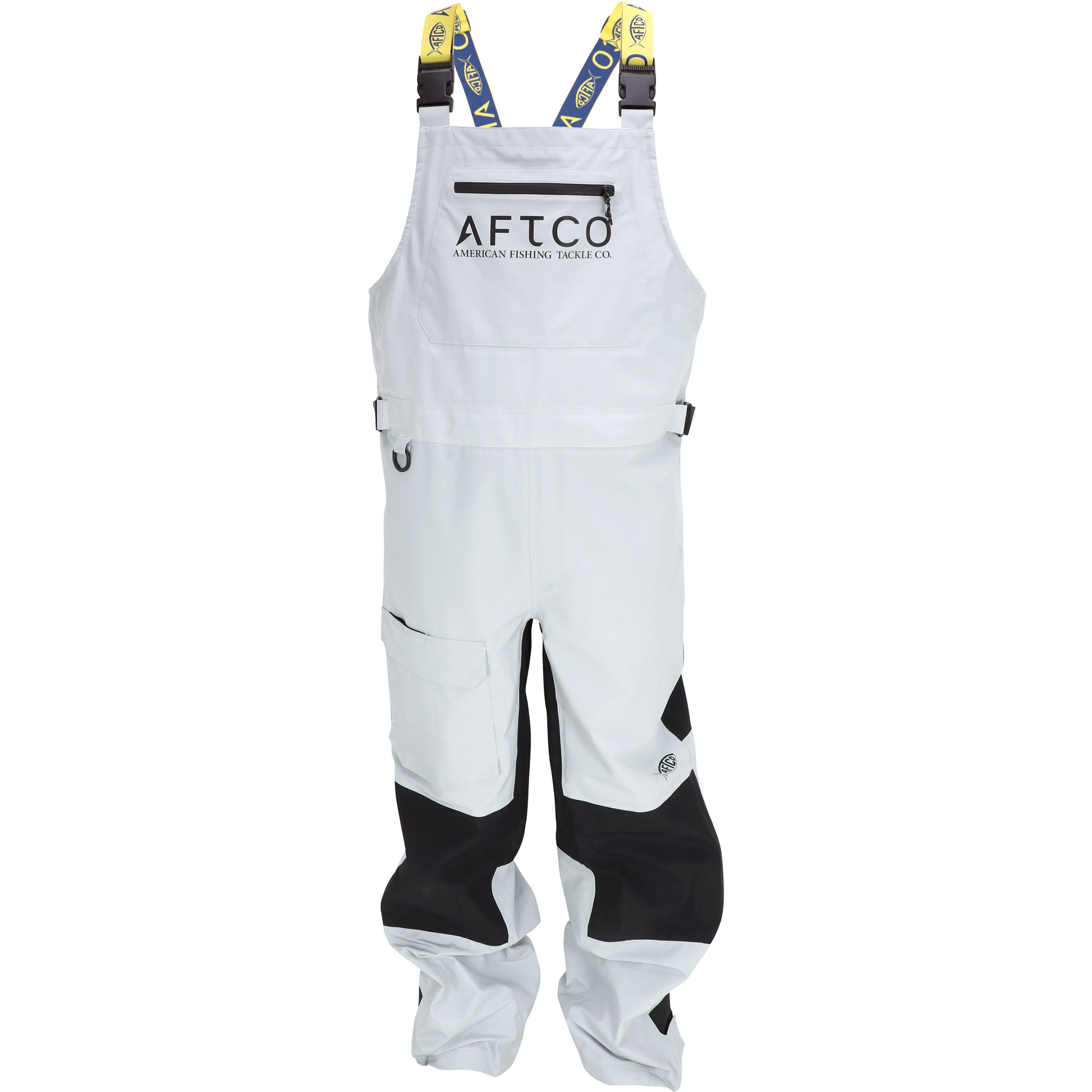 Image of AFTCO Barricade Bibs for Men - Light Gray - S