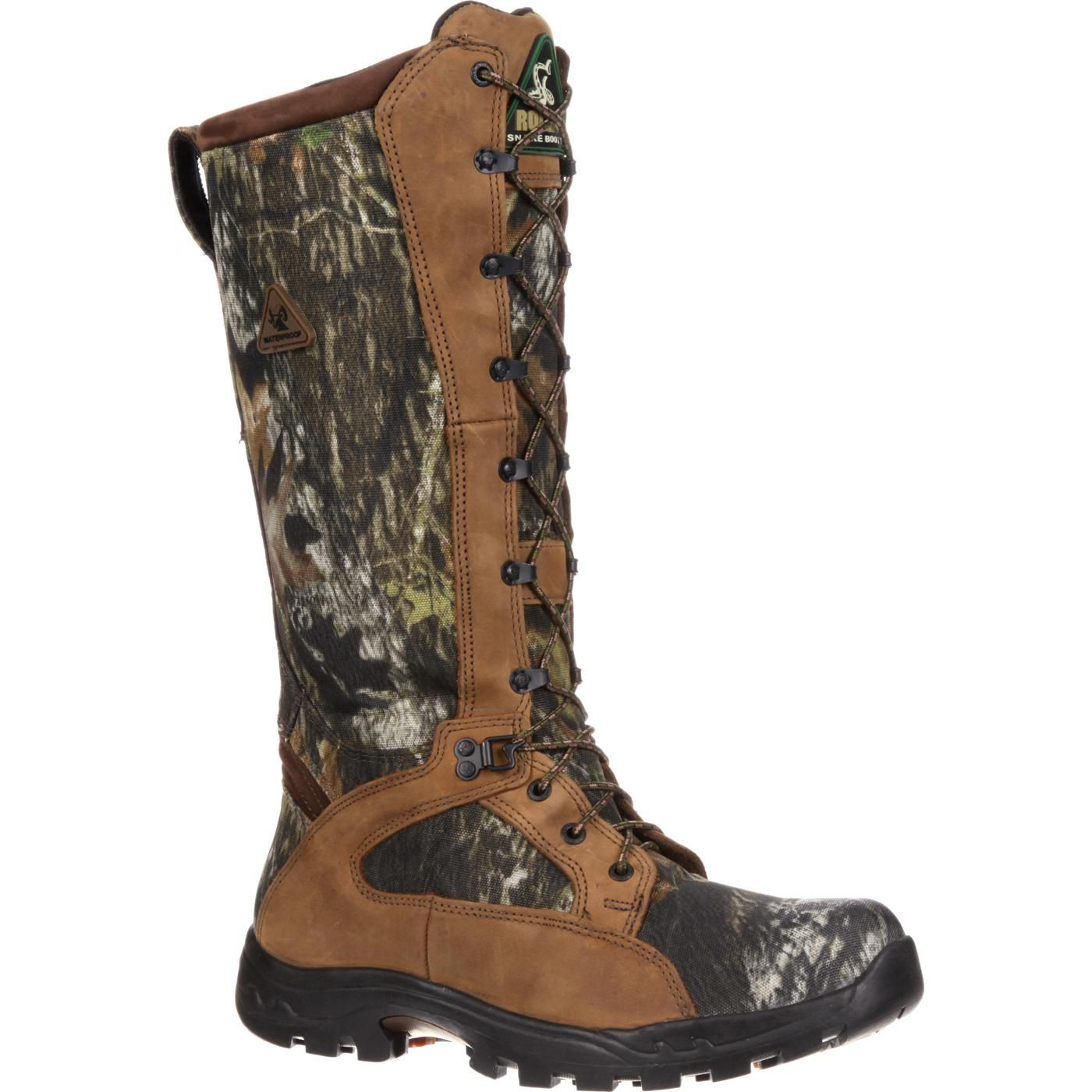 Image of Rocky ProLight Waterproof Snake Boots for Men - Mossy Oak Break-Up - 8M
