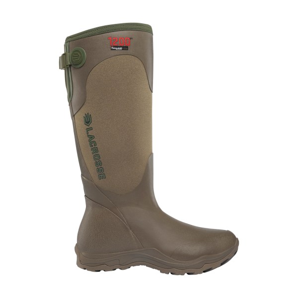 LaCrosse Alpha Agility 1200 Insulated Waterproof Hunting Boots for Ladies - Brown/Green - 7M