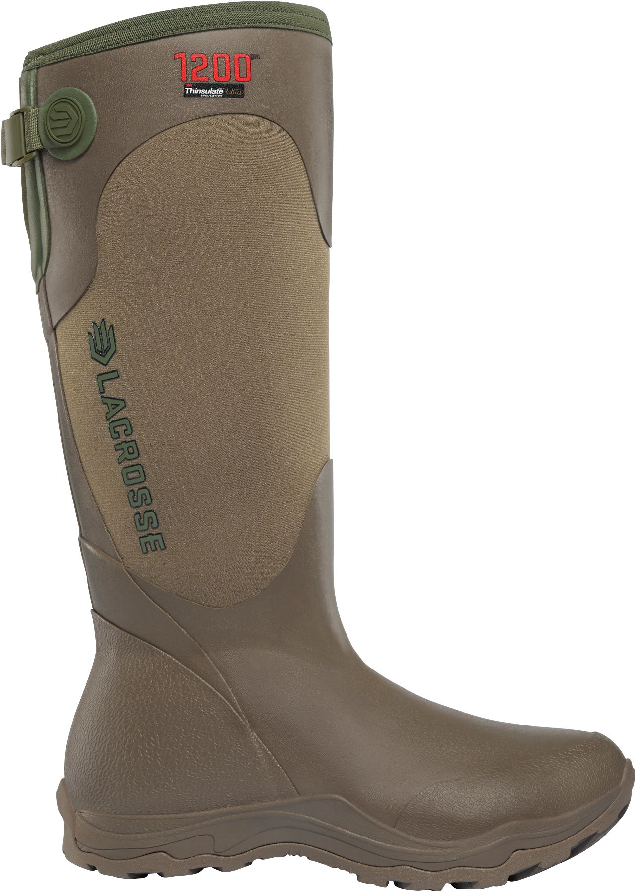 LaCrosse Alpha Agility 1200 Insulated Waterproof Hunting Boots for Ladies - Brown/Green - 7M