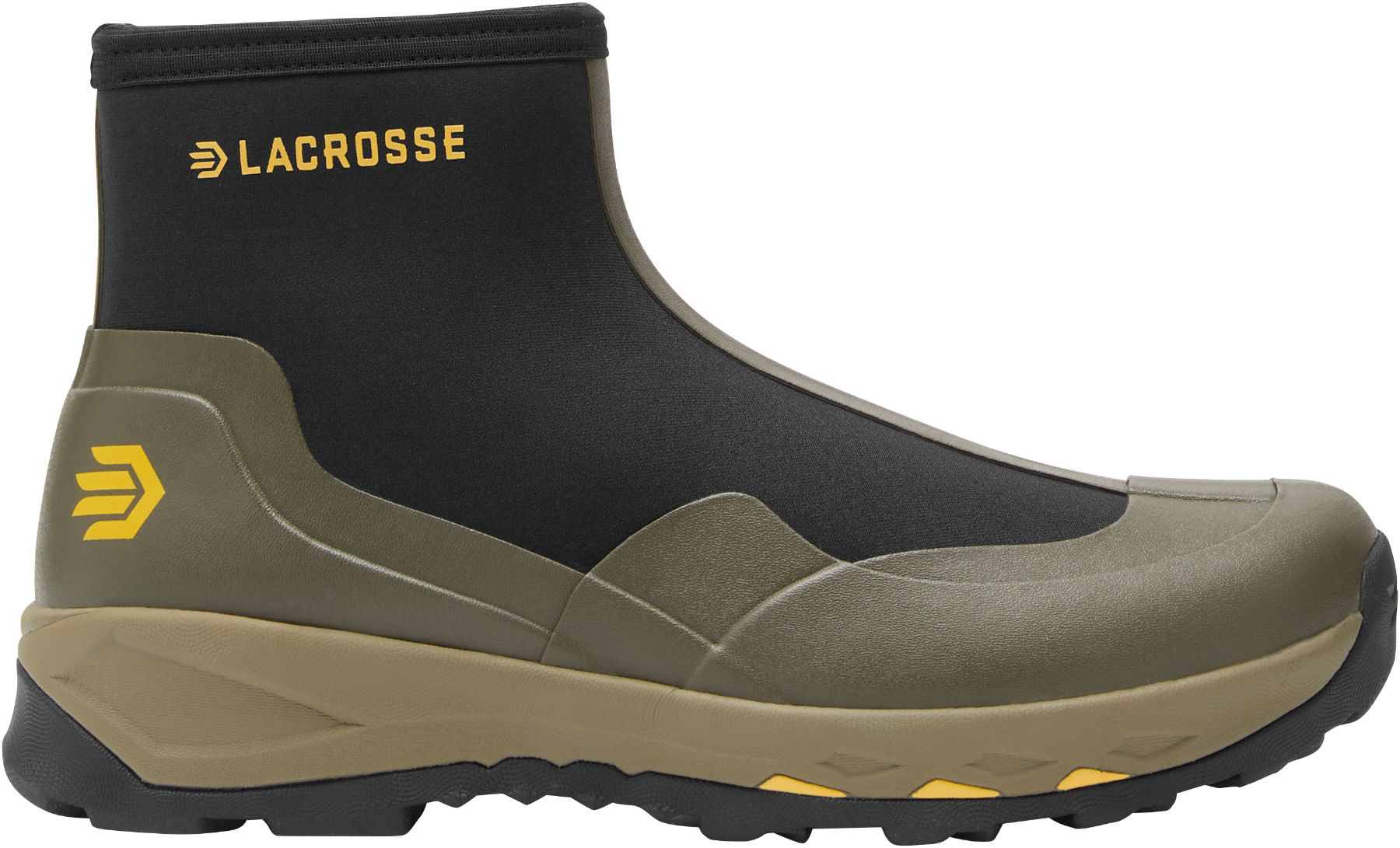 Image of LaCrosse AlphaTerra Side Zip Rubber Boots for Men - Stone - 9M