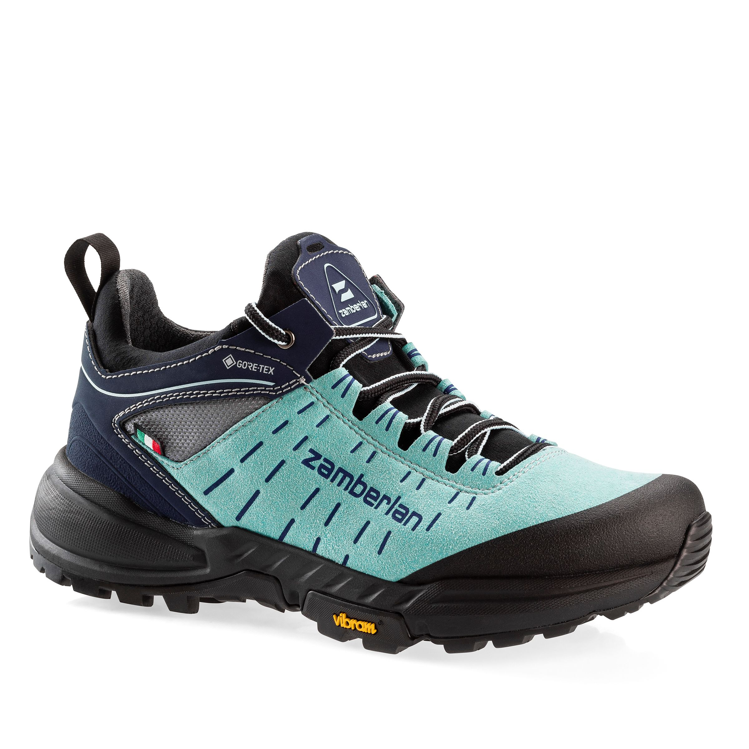 Image of Zamberlan 335 Circe Low GTX Hiking Shoes for Ladies - Light Blue/Navy - 7M