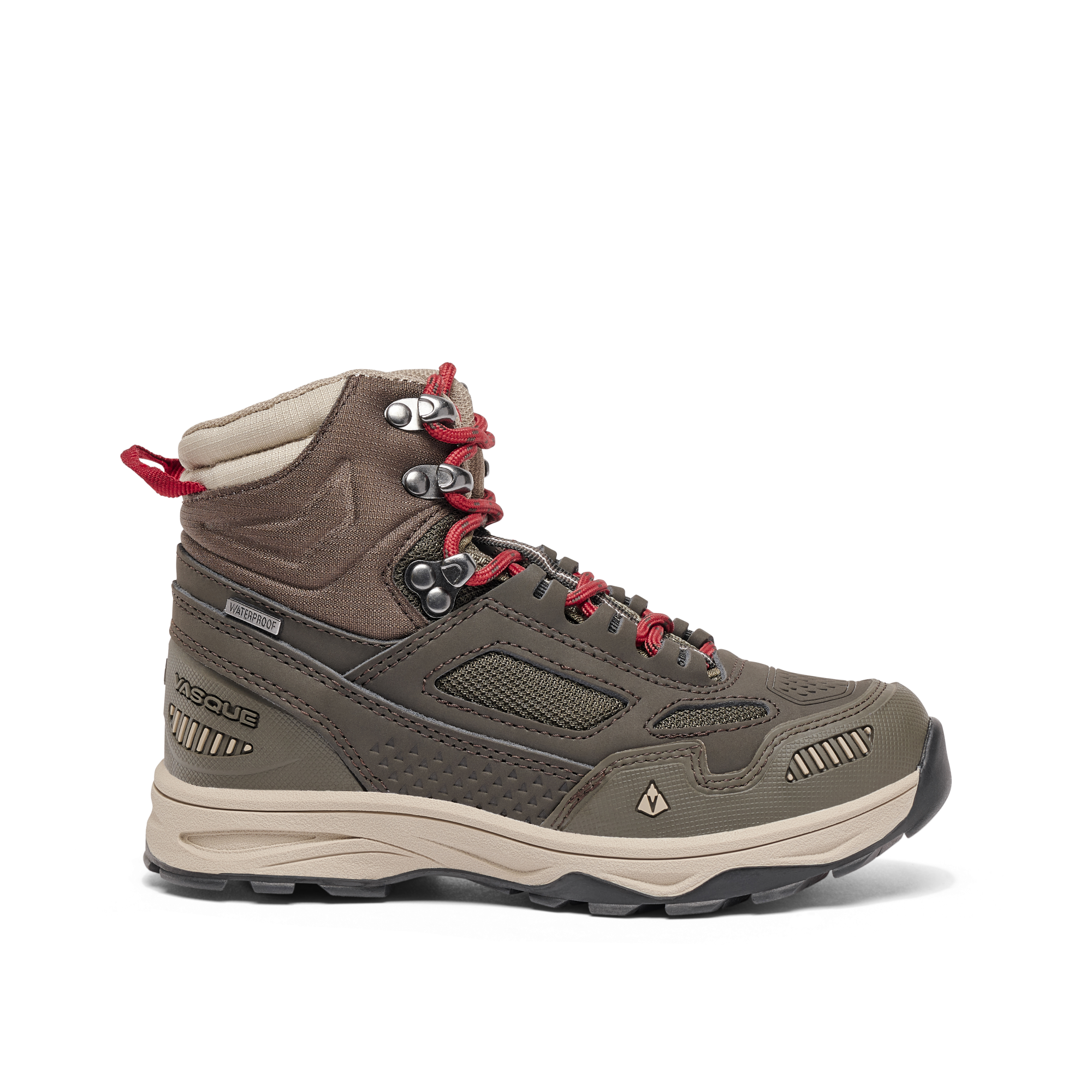 Image of Vasque Breeze AT UltraDry Waterproof Hiking Boots for Kids - Olive - 11 Kids