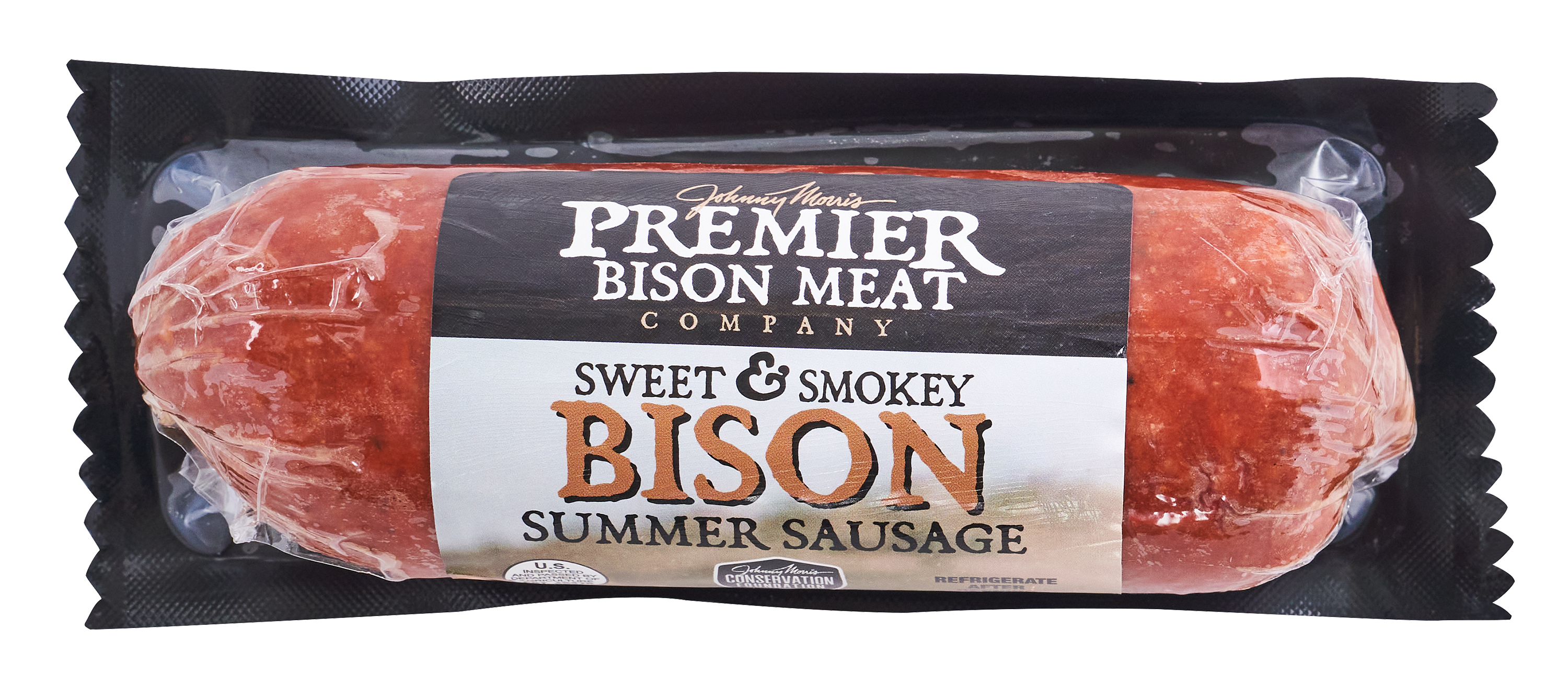 Johnny Morris' Premier Bison Meat Company Sweet and Smoky Bison Summer Sausage
