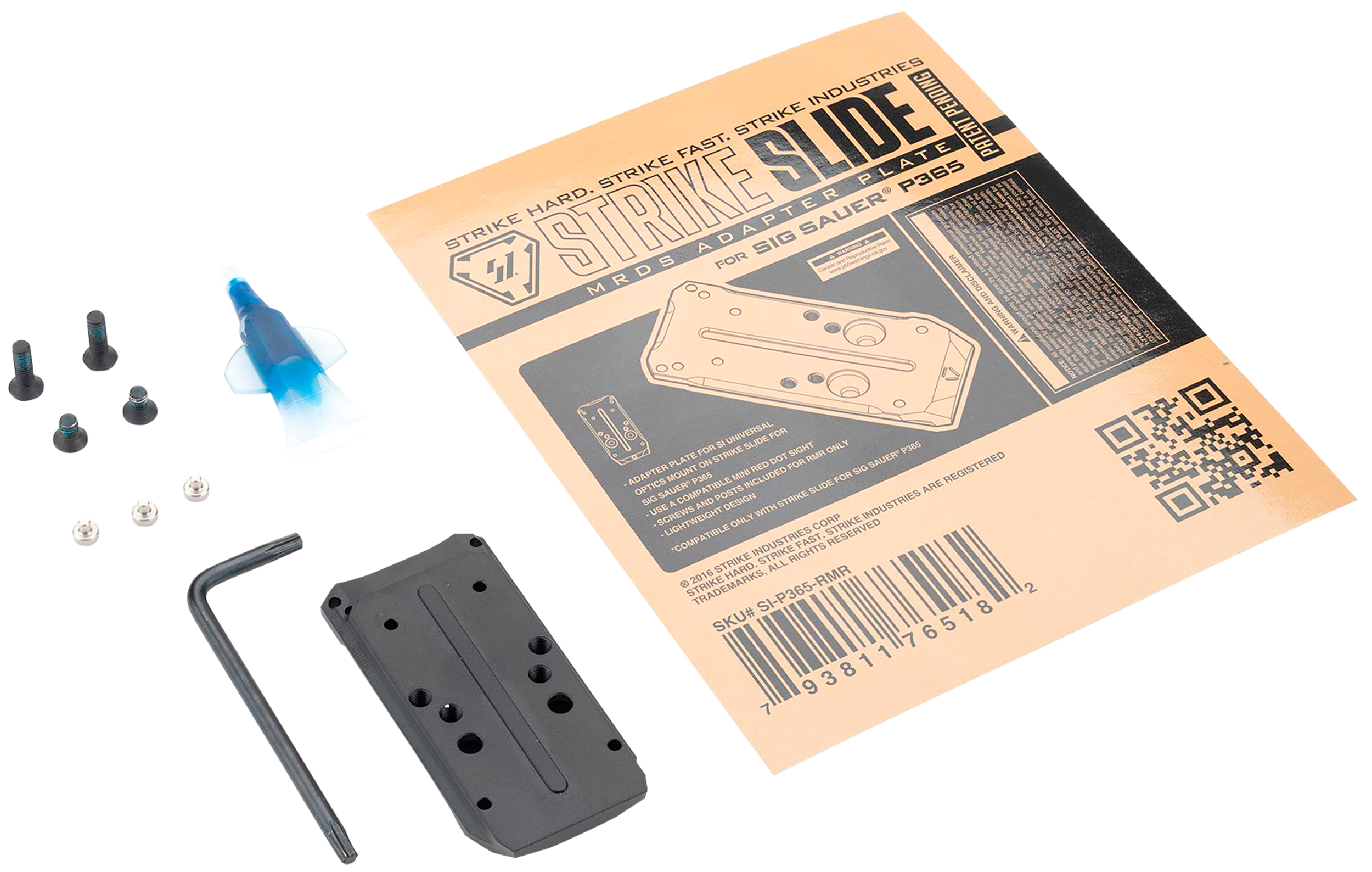 Image of Strike Industries Strike Slide Adapter Plate for P365 MRDS