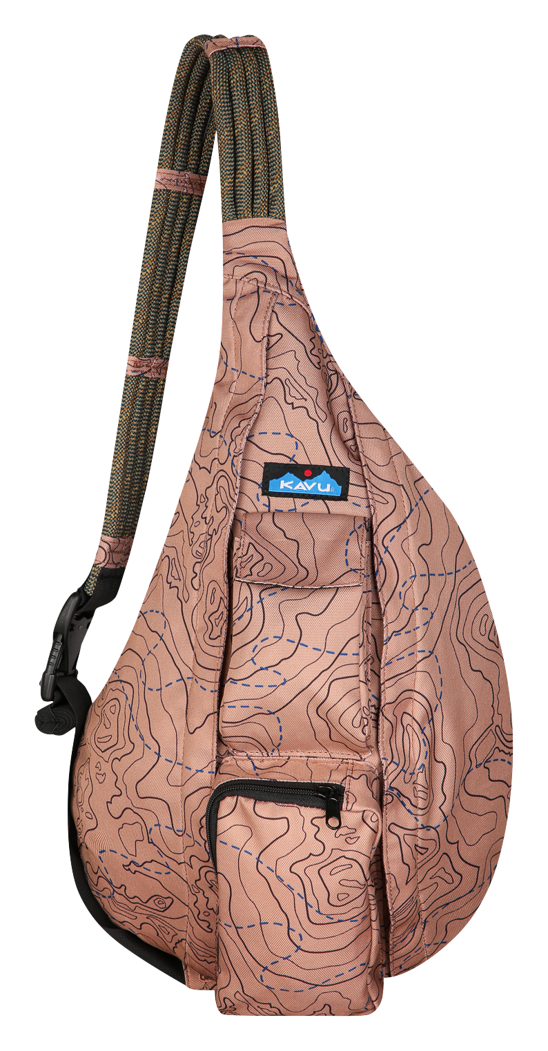 Image of KAVU Rope Sling Bag - Sea Map