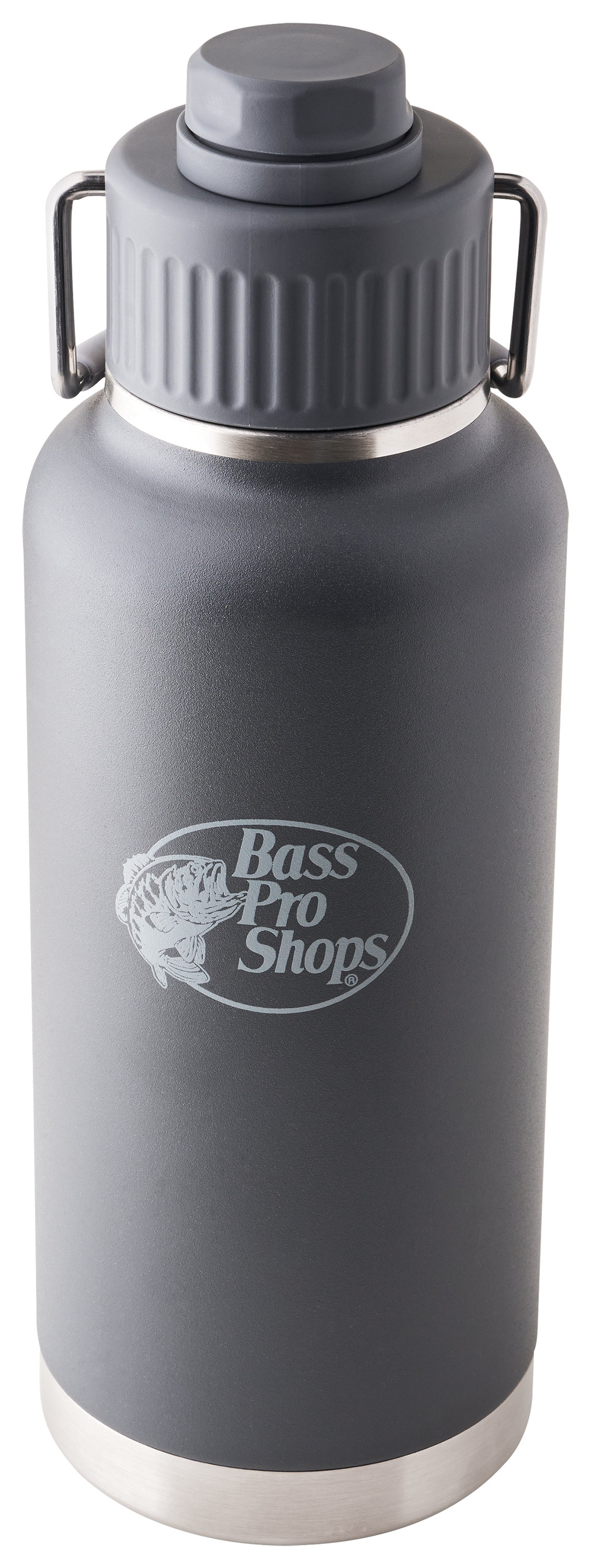 Image of Bass Pro Shops Water Bottle with Spout Lid - 40 oz. - Charcoal