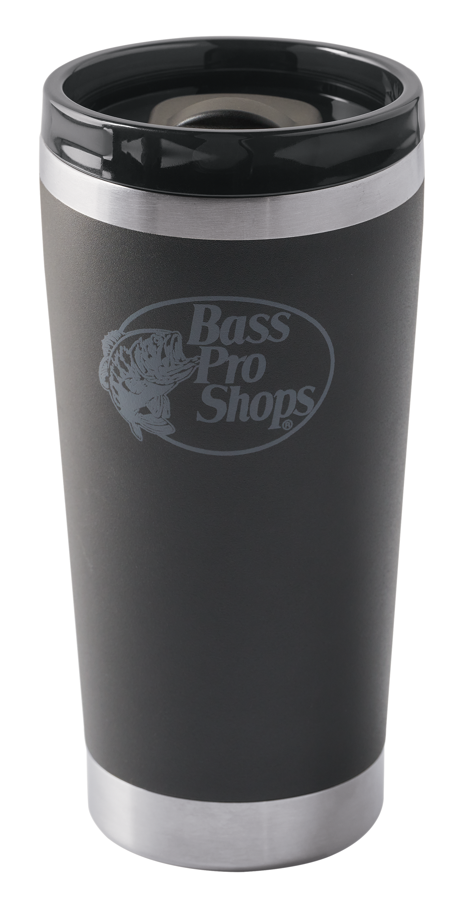 Image of Bass Pro Shops Tumbler with Multifunction Lid - 20 oz. - Black