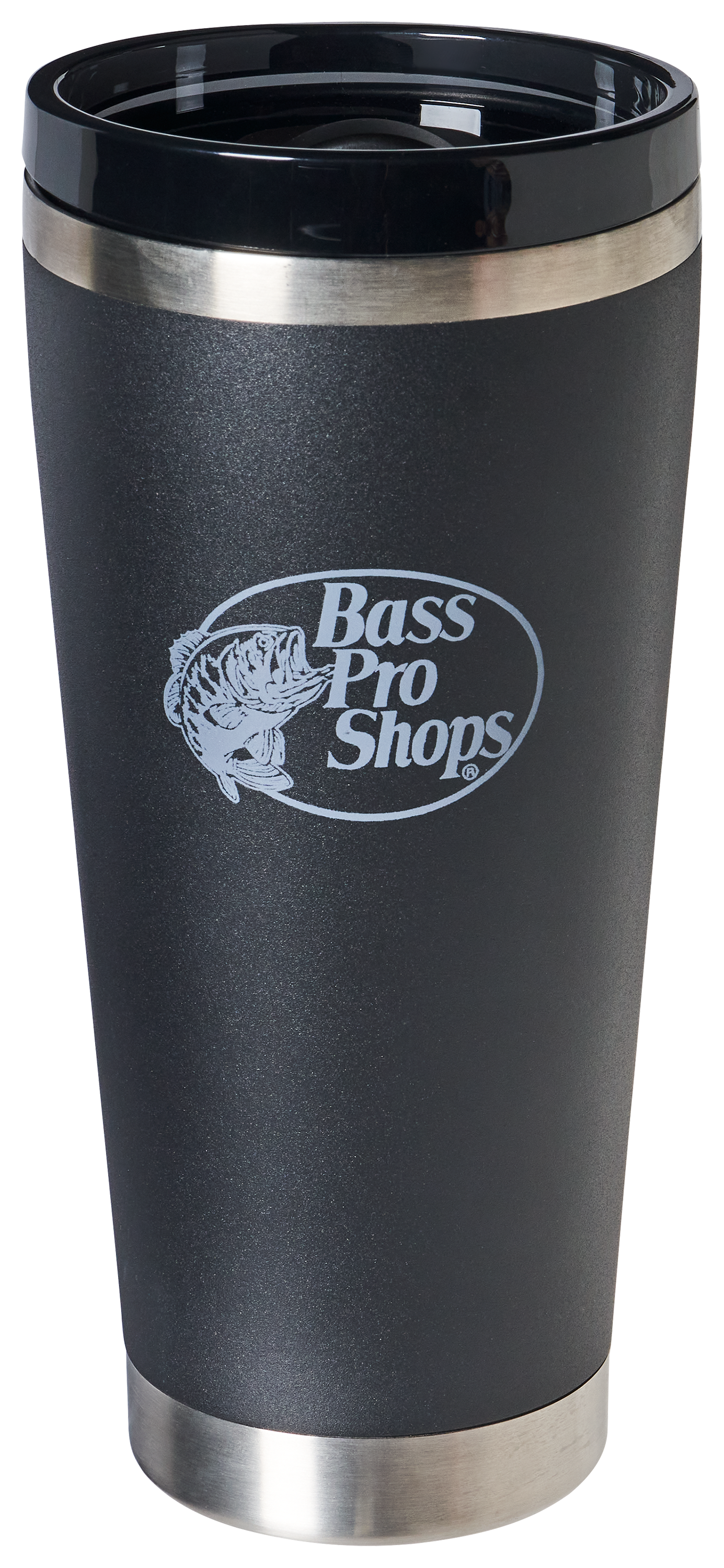 Image of Bass Pro Shops Tumbler with Multifunction Lid - 30 oz. - Black