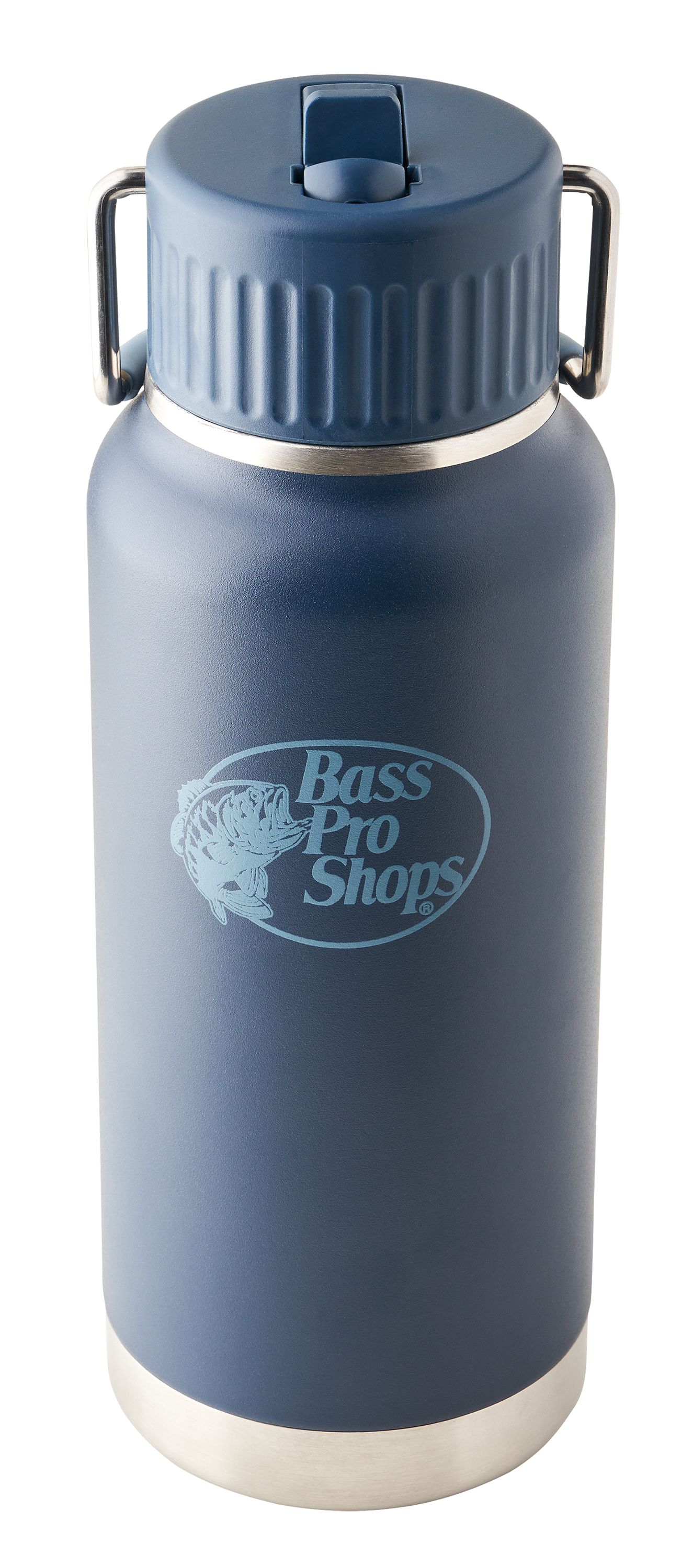 Image of Bass Pro Shops Water Bottle with Straw Lid - 32 oz. - Navy