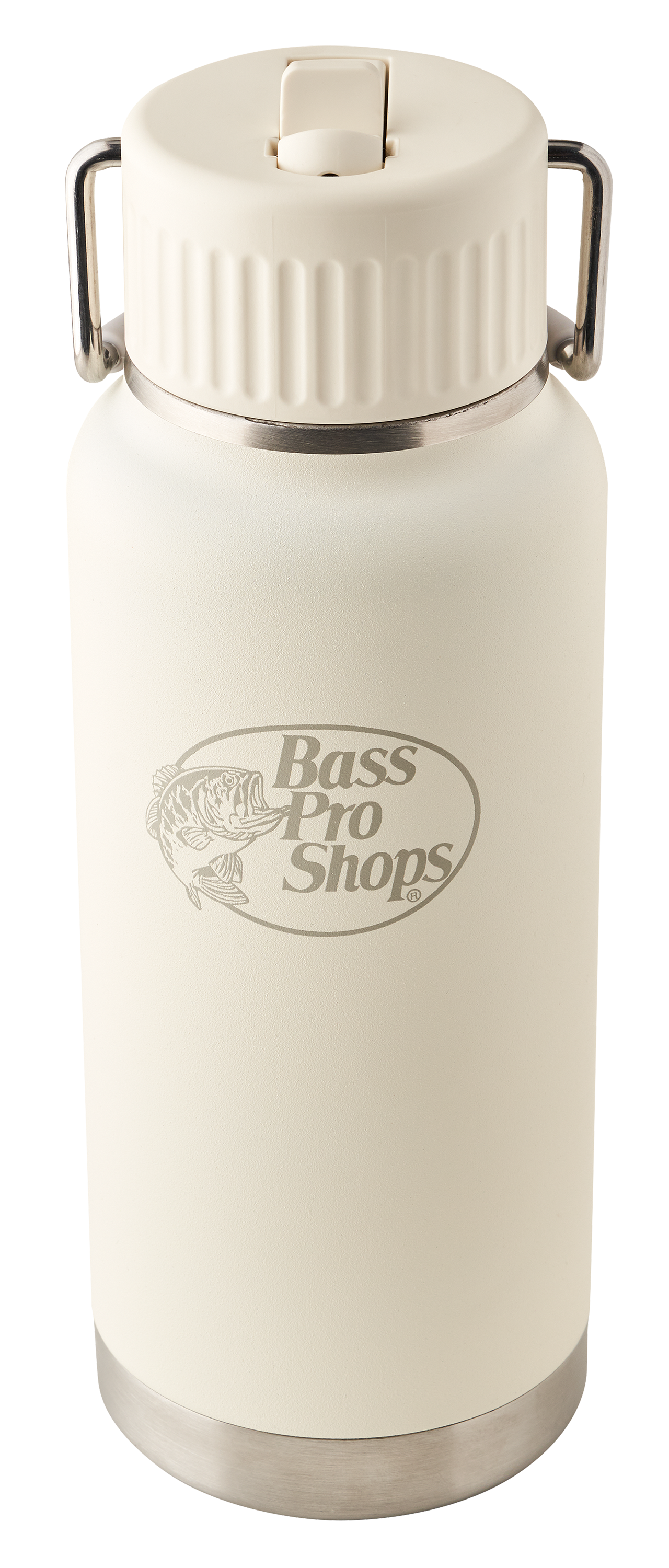 Image of Bass Pro Shops Water Bottle with Straw Lid - 32 oz. - Cream