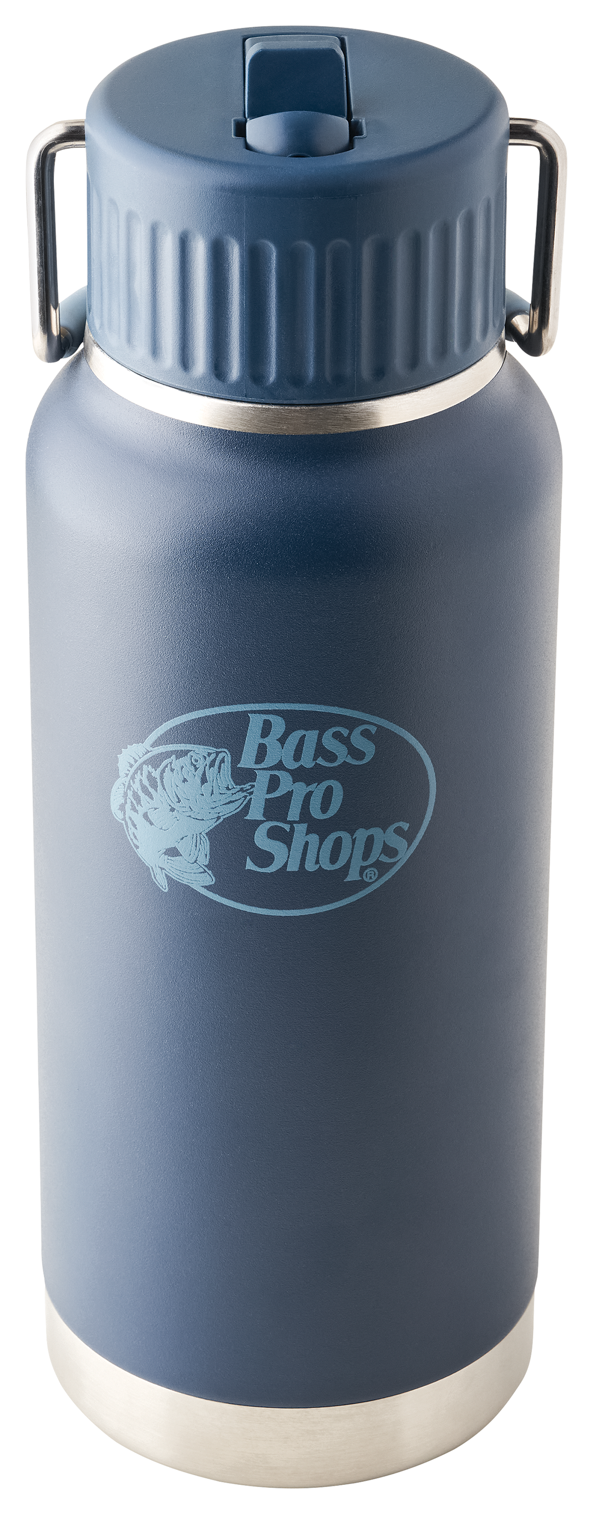 Image of Bass Pro Shops Water Bottle with Straw Lid - 40 oz. - Navy