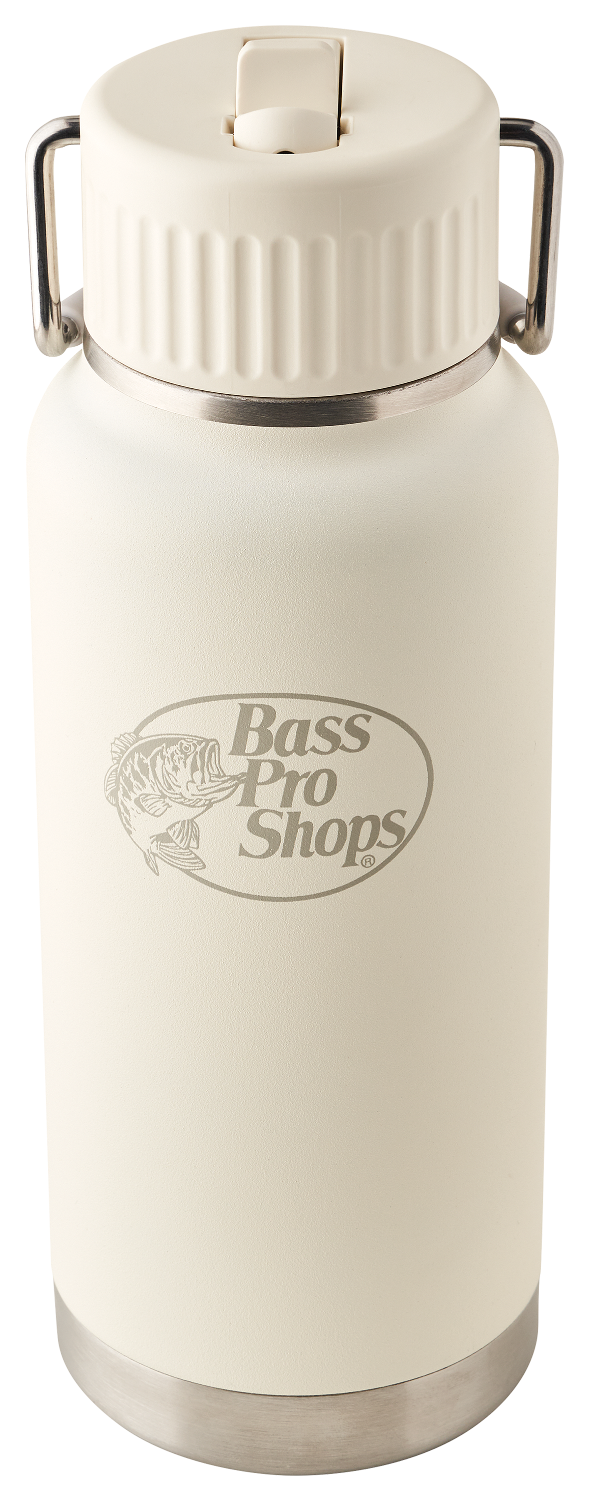 Image of Bass Pro Shops Water Bottle with Straw Lid - 40 oz. - Cream