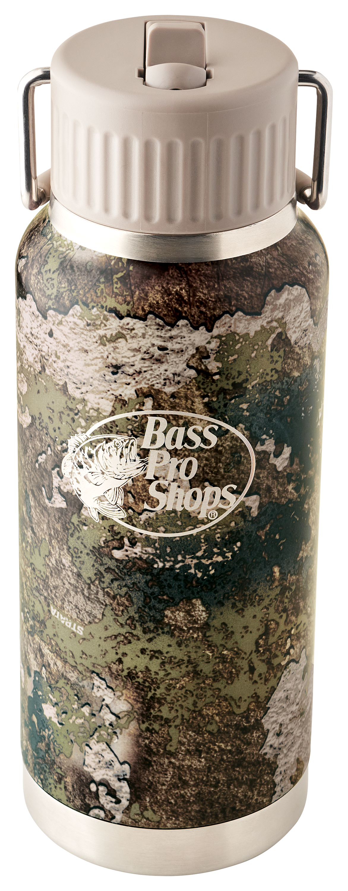 Image of Bass Pro Shops Water Bottle with Straw Lid - 40 oz. - TrueTimber Strata