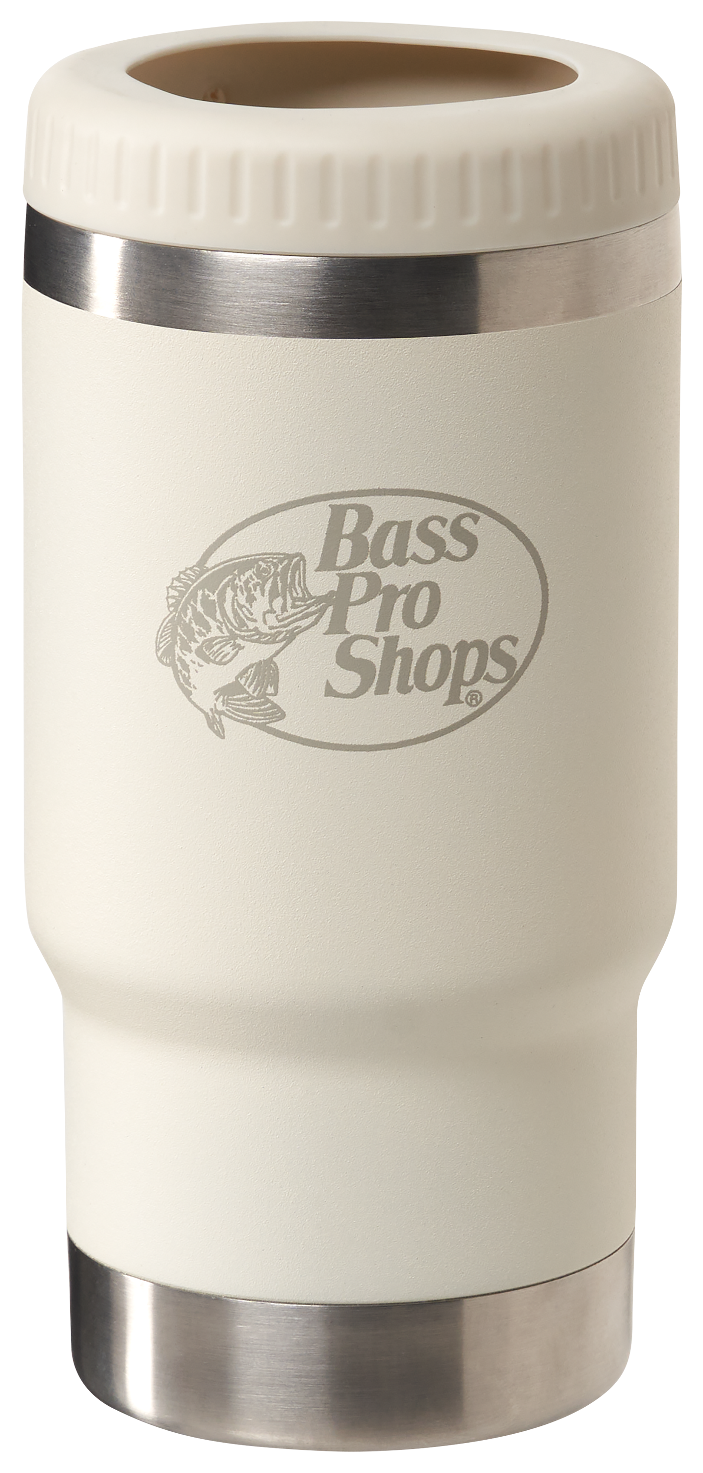 Image of Bass Pro Shops 3-in-1 Can Cooler with Bottle Opener - Cream