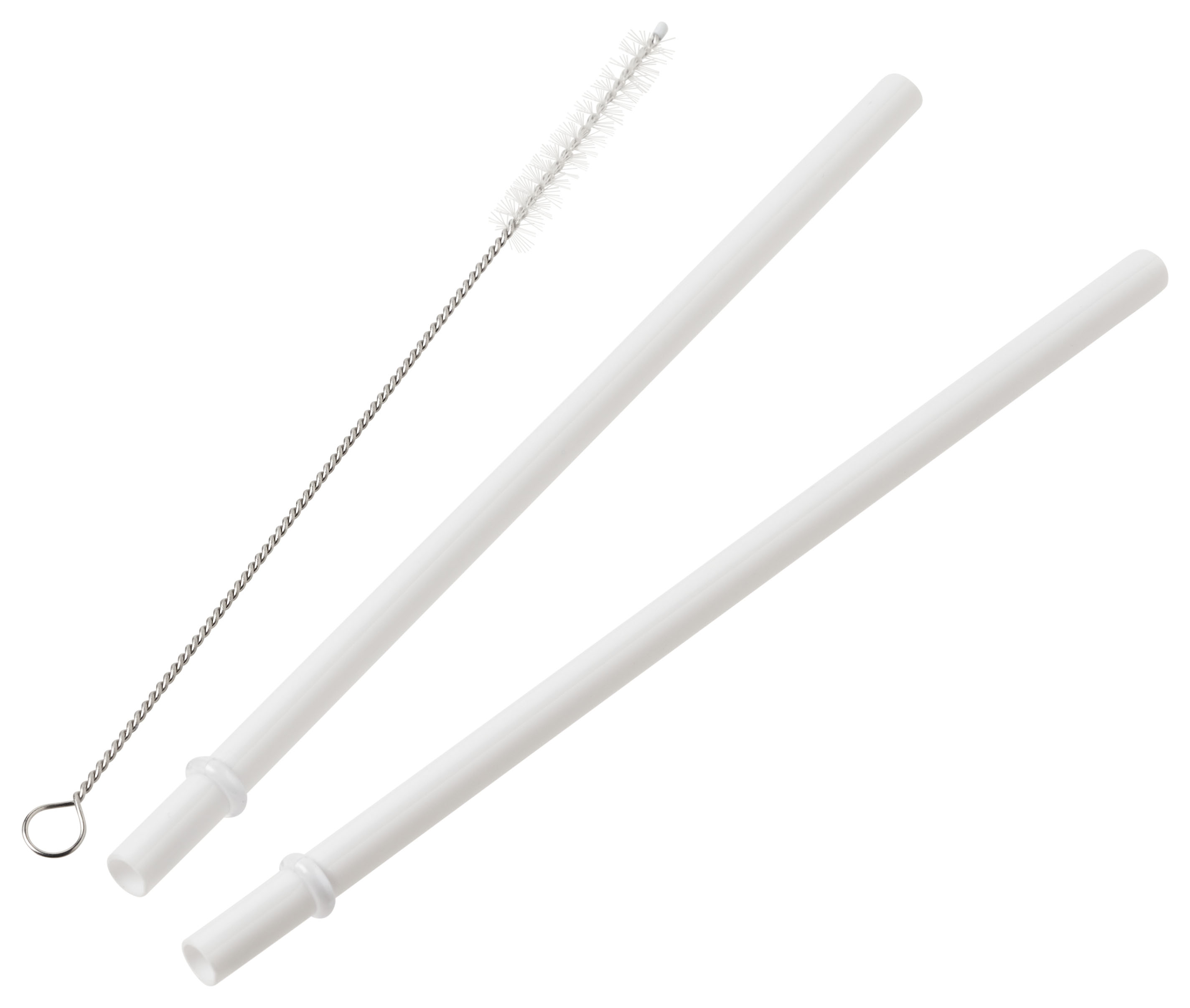 Image of "Bass Pro Shops Tritan Straw 2-Pack with Brush - 10.24"""