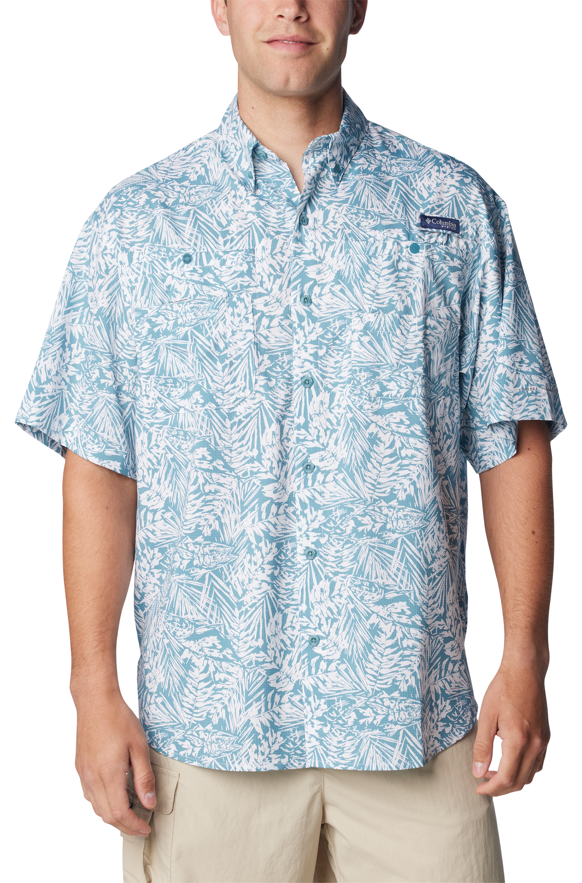 COLUMBIA PFG Super Tamiami Short-Sleeve Button-Down Shirt for Men