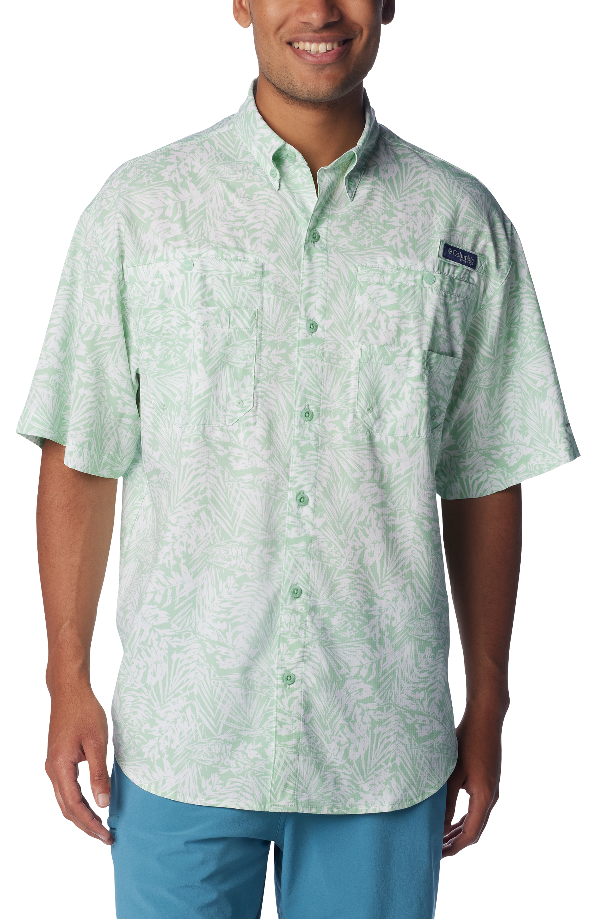 COLUMBIA PFG Super Tamiami Short-Sleeve Button-Down Shirt for Men